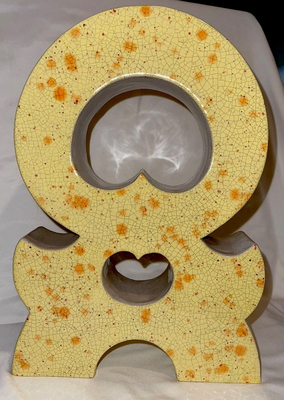 Raku Pottery Vintage Sculpture ￼ Nice