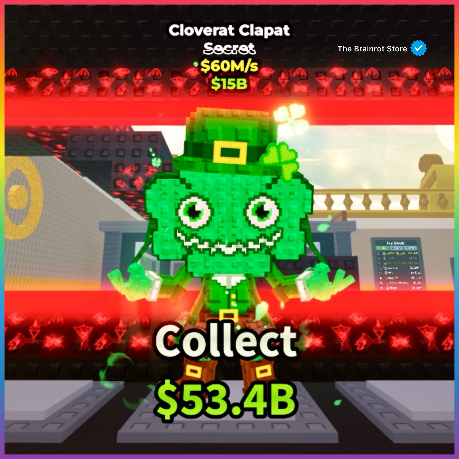 Cloverat Clapat / 🍀 ULTRA RARE  ✅  Steal a Brainrot🔥ROBLOX