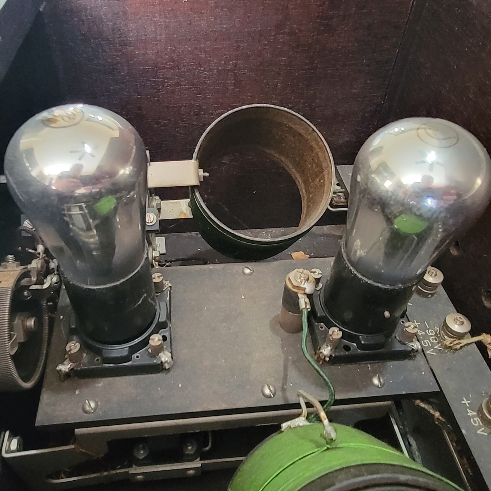 Antique Silvertone King-Hinners NEUTRODYNE in Wood Case 1924 Untested