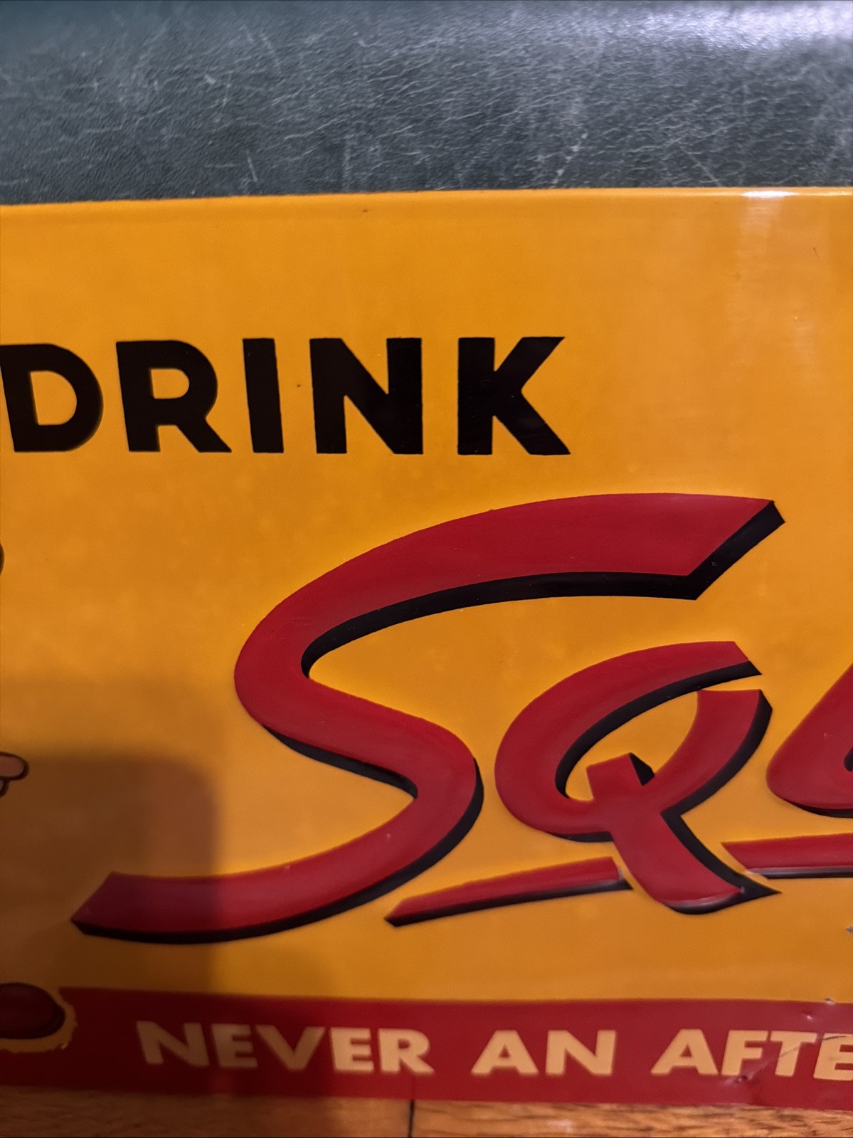 Original 1951 Squirt Soda Advertising Sign