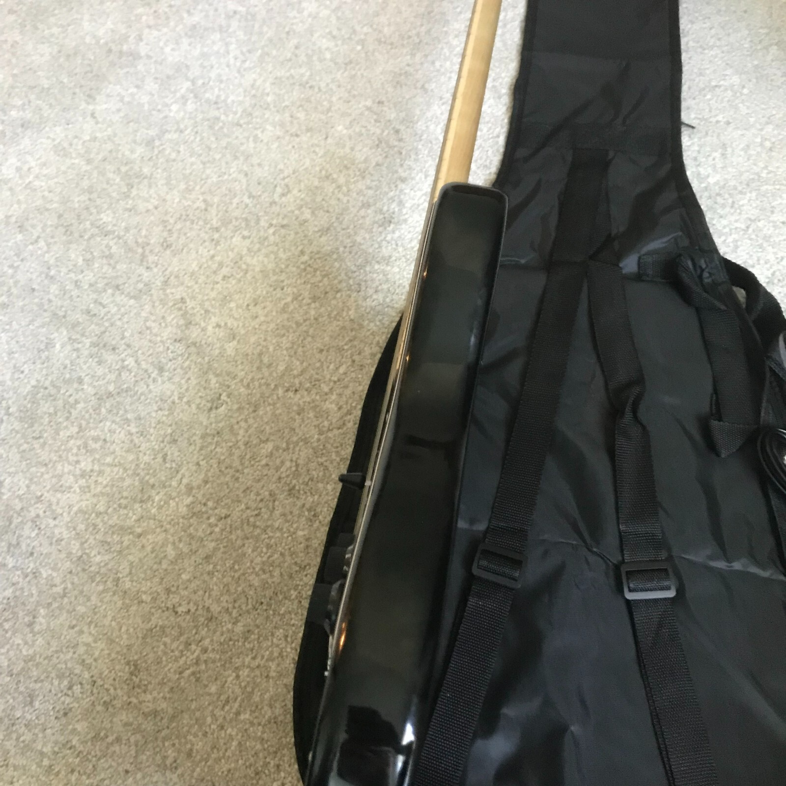 Full-Size Black Electric Guitar Starter Package with 20-Watt Amp and Accessories