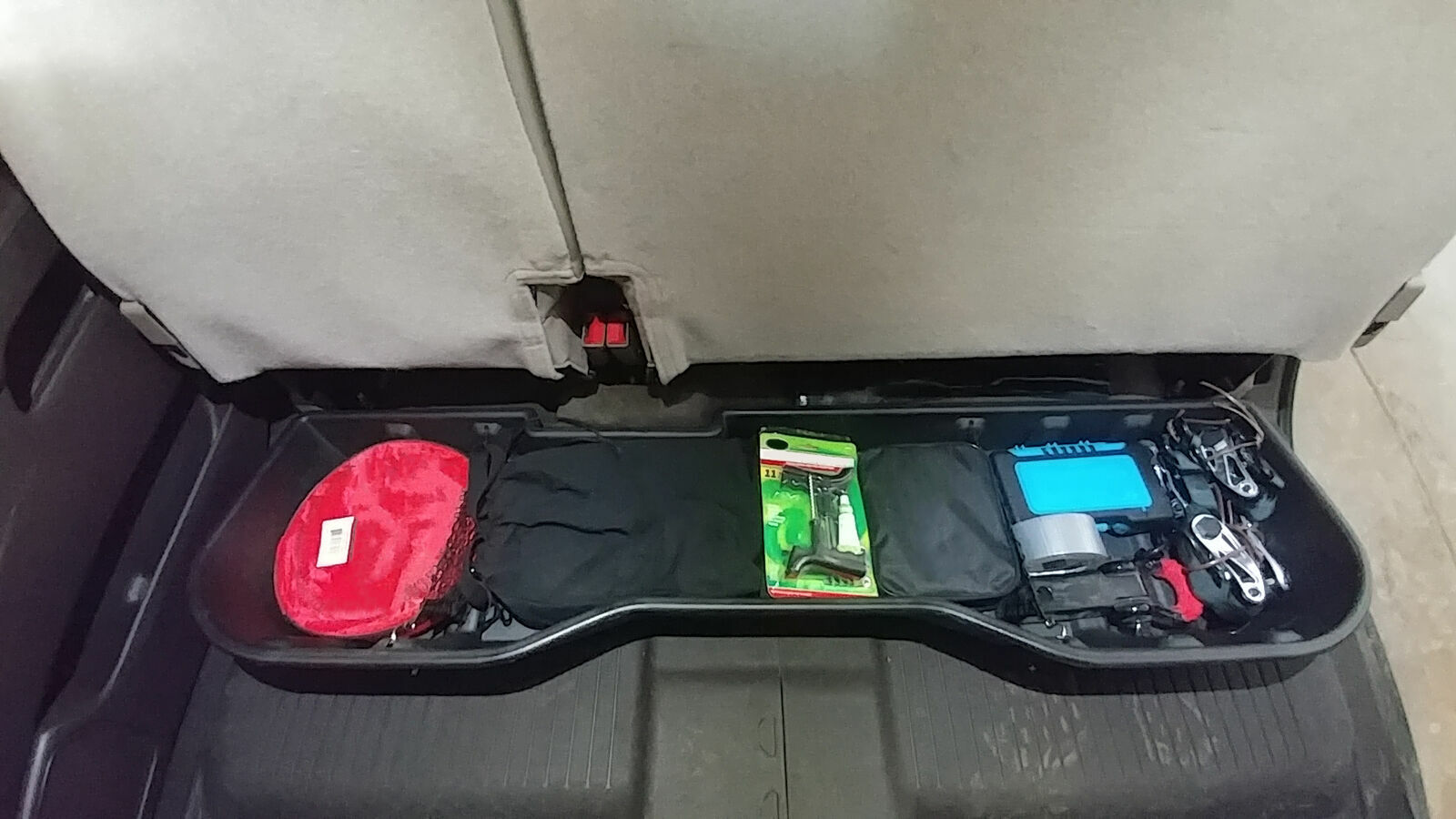 Underseat Storage Box For 07-18 Chevy Silverado Sierra 1500 2500 3500 Crew Cab