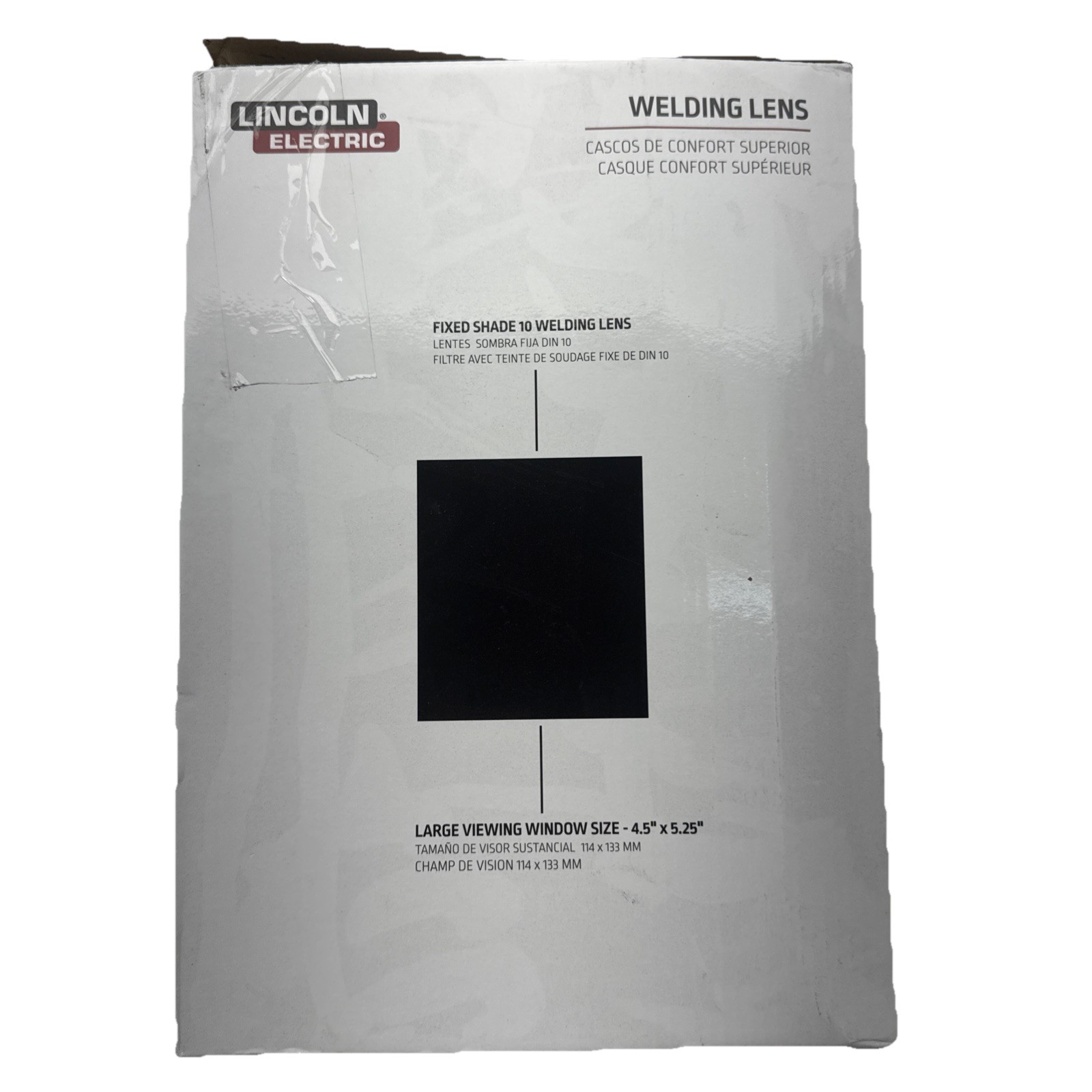 LINCOLN ELECTRIC Welding Helmet with No. 10 Lens 4-1/2 in. x 5-1/4 in View Area