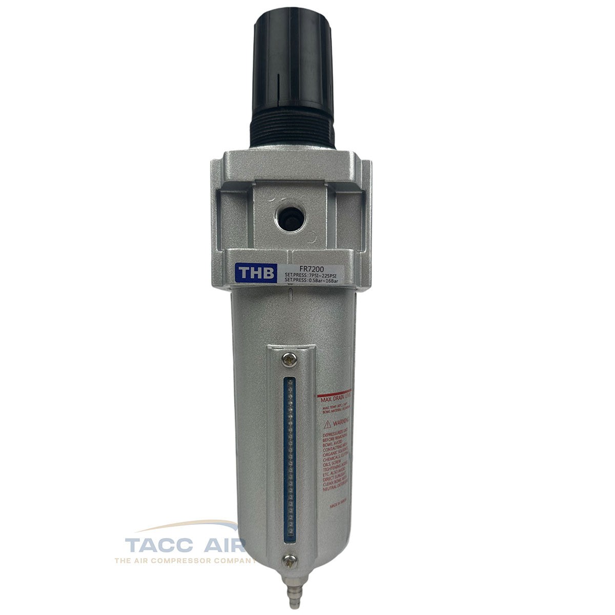 3/4" Compressed Air In Line Compressor Filter & Regulator Combo Piggyback System