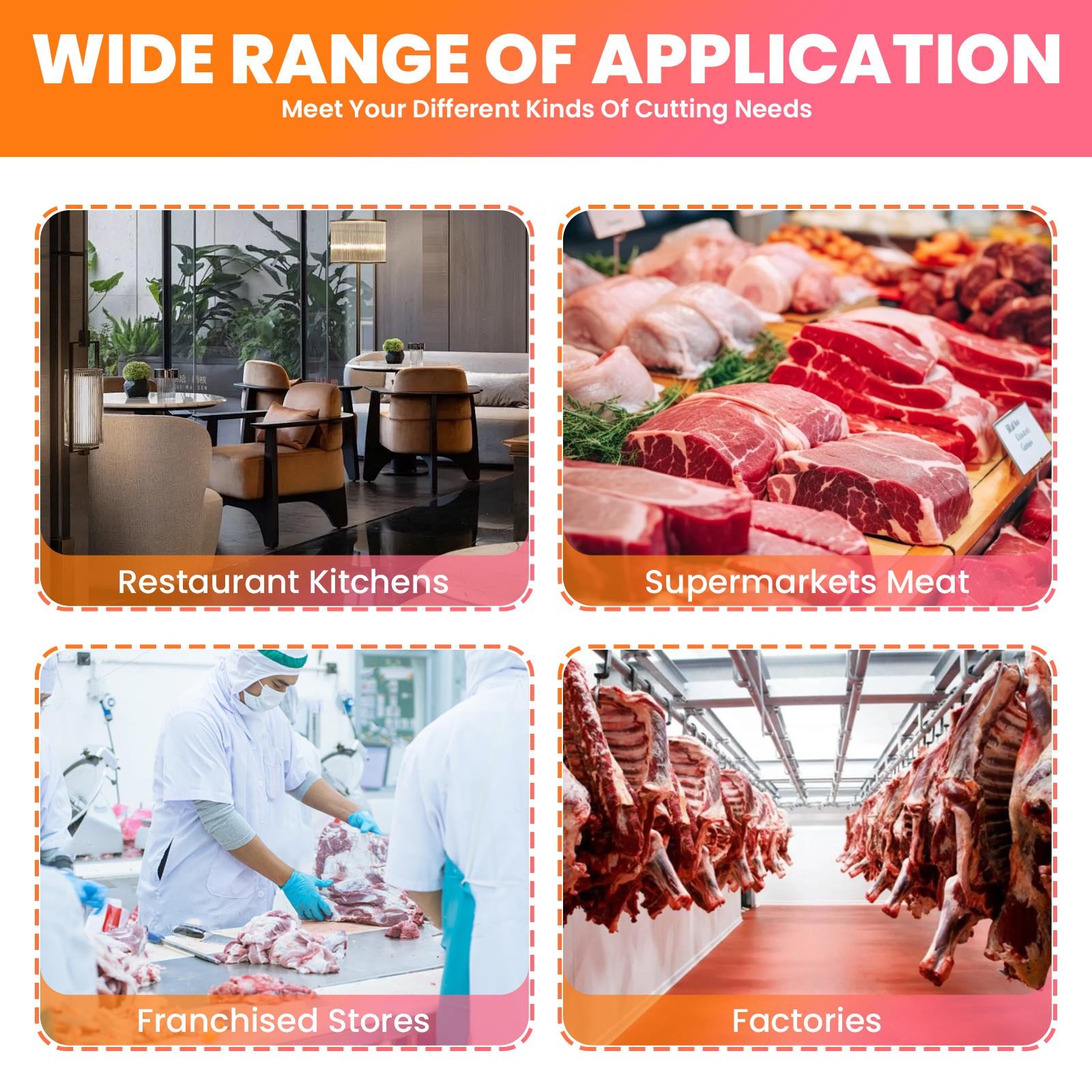 1000W Meat Saw Machine with 8 Saw Blades,Electric Bone Saw Machine