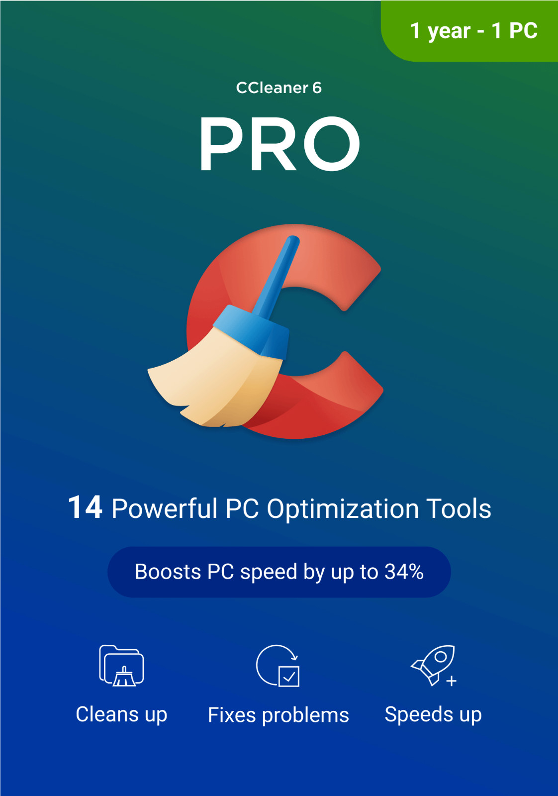 CCleaner Professional 1 PC 1 Year