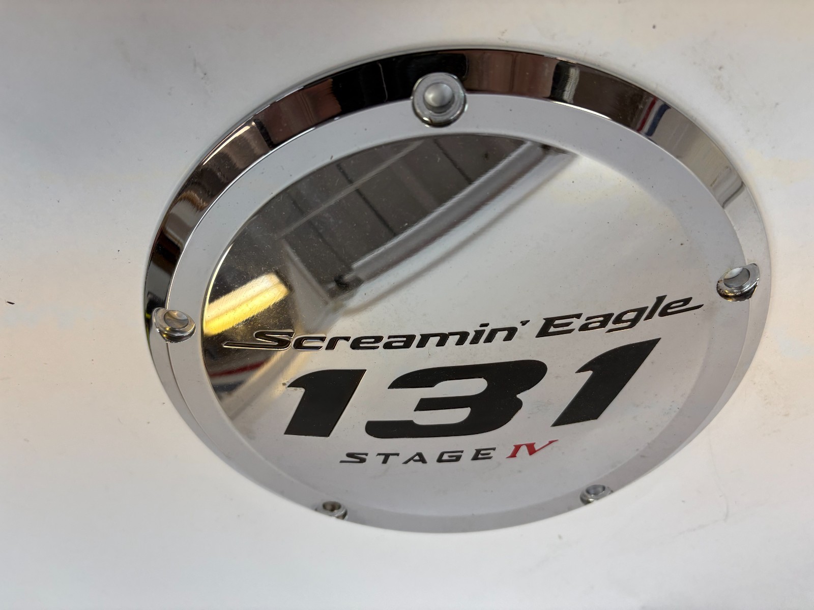 Harley Screamin Eagle chrome 131 IV clutch derby cover