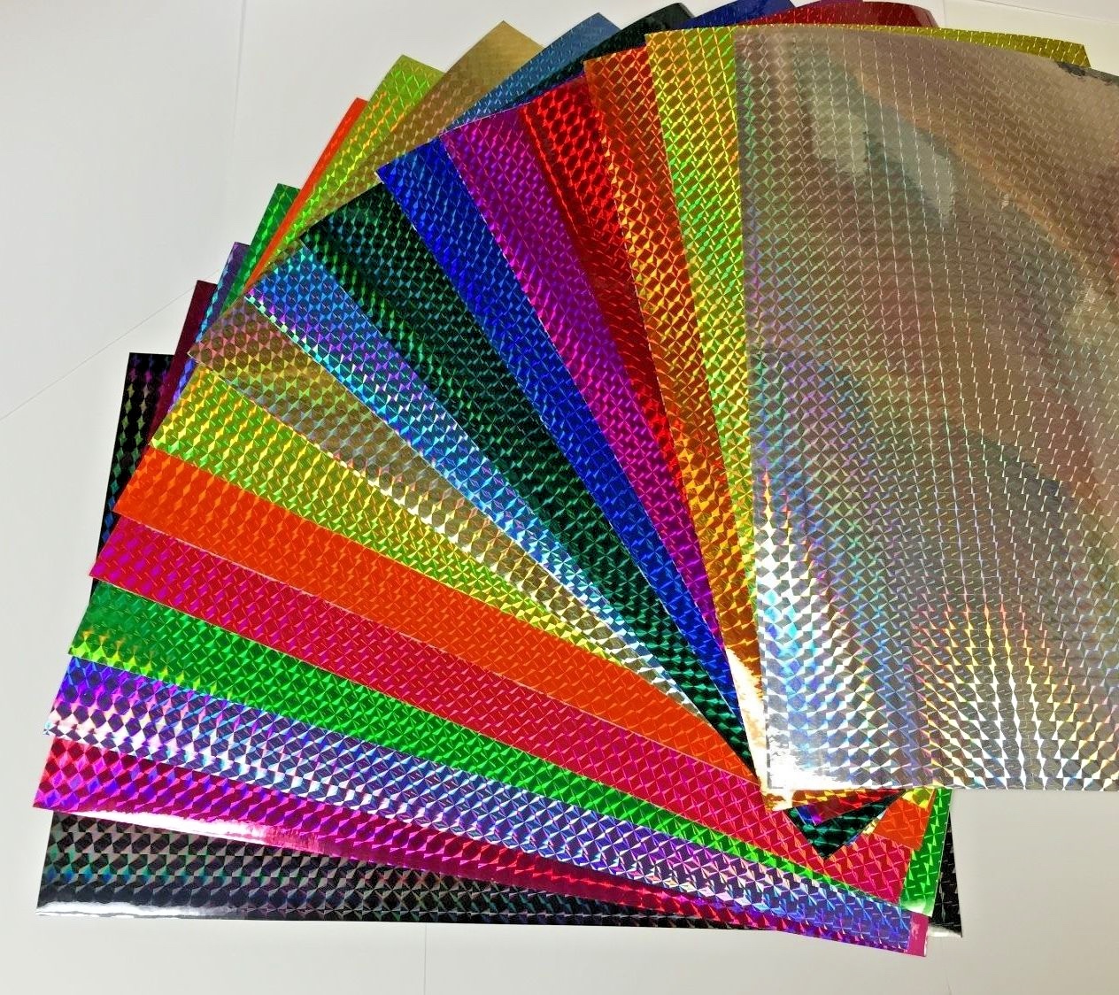 PRISM Sign Vinyl, Holographic 1/4" Mosaic, Pick Color and Size, Holo Squares