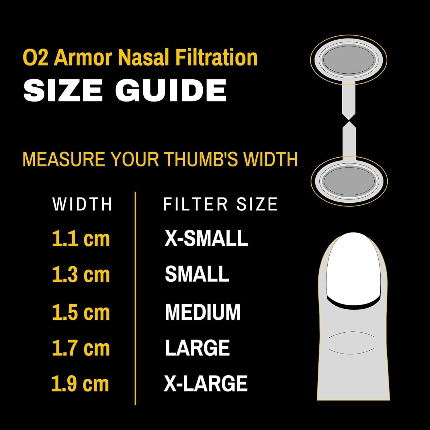 O2 Armor Nose Filters for Welders & Allergies - Nose Filter for Dust - Nasal Fil