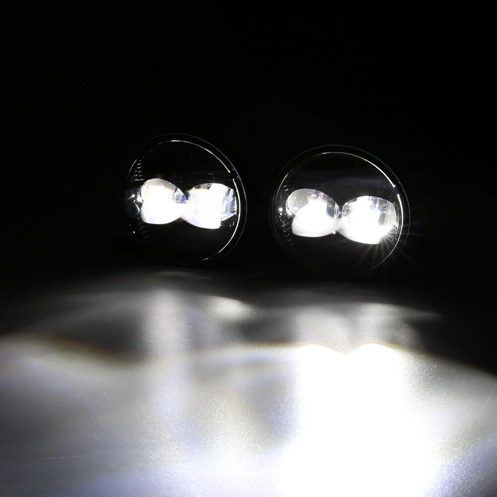 Pair Bumper LED Fog Lights Fit For Ford 2009 2010 2011 2012 2013 2014 F150