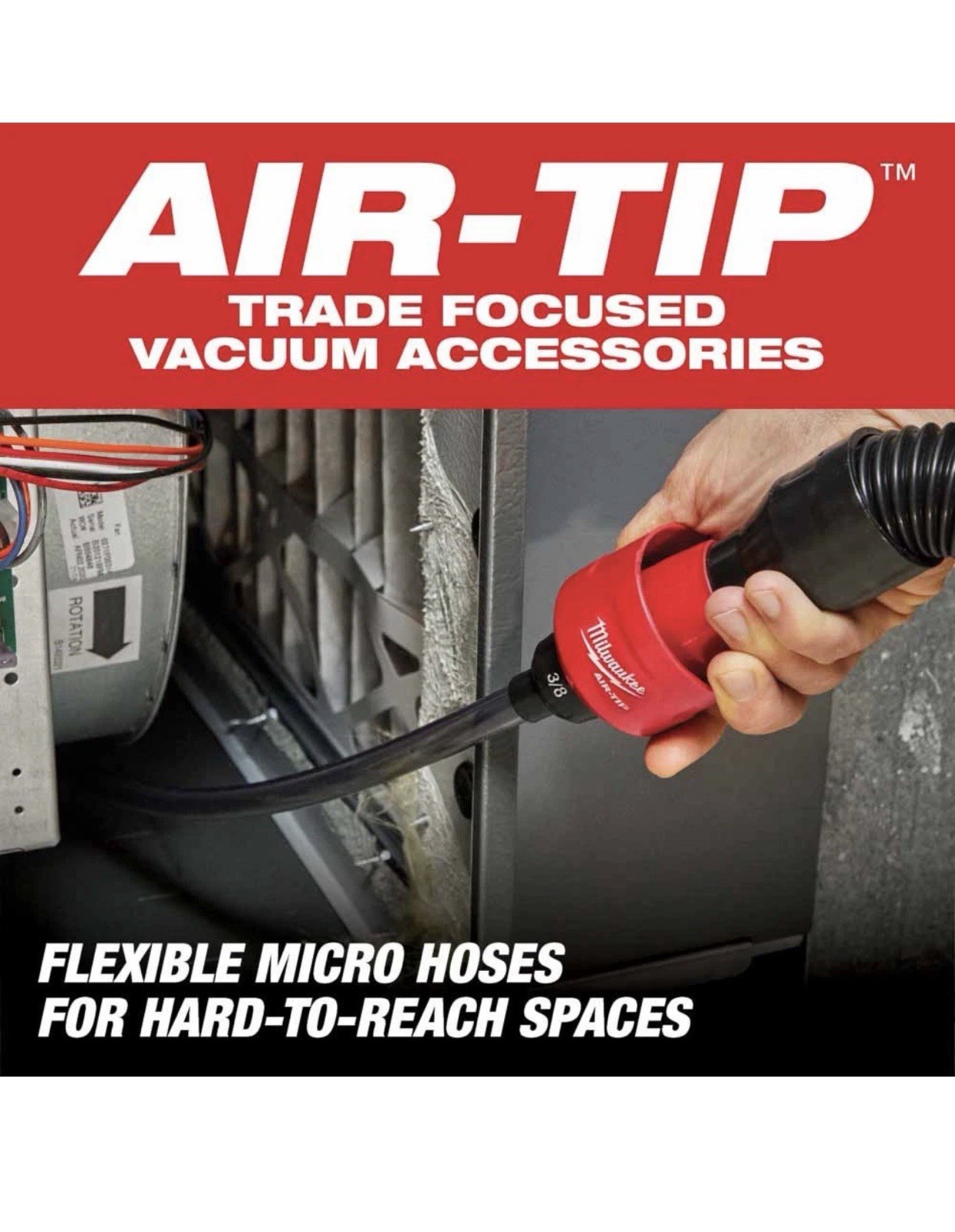 Milwaukee 49-90-2037 AIR-TIP Long Reach Flexible Micro Hose Set