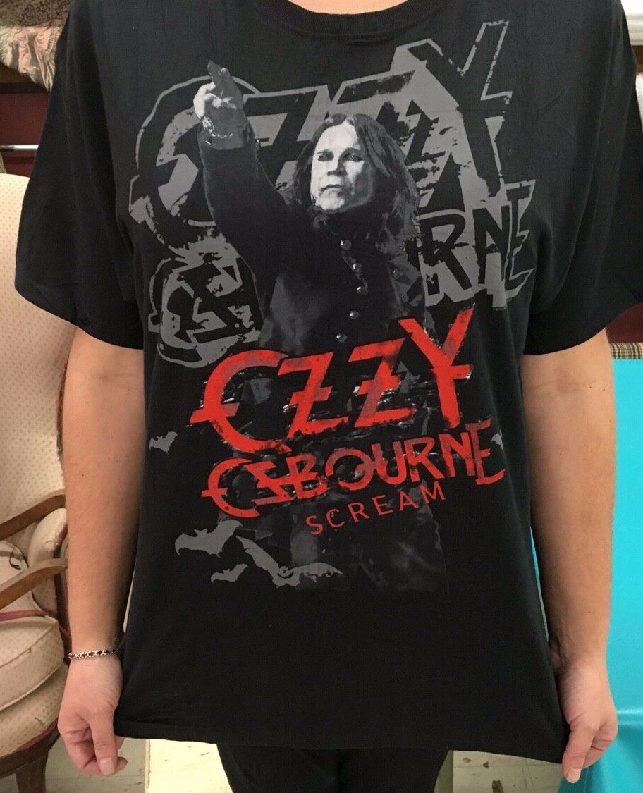 (2) New Ozzy Osbourne "SCREAM" 2010 Rock Tour Concert Tee Shirts Size XL Hanes