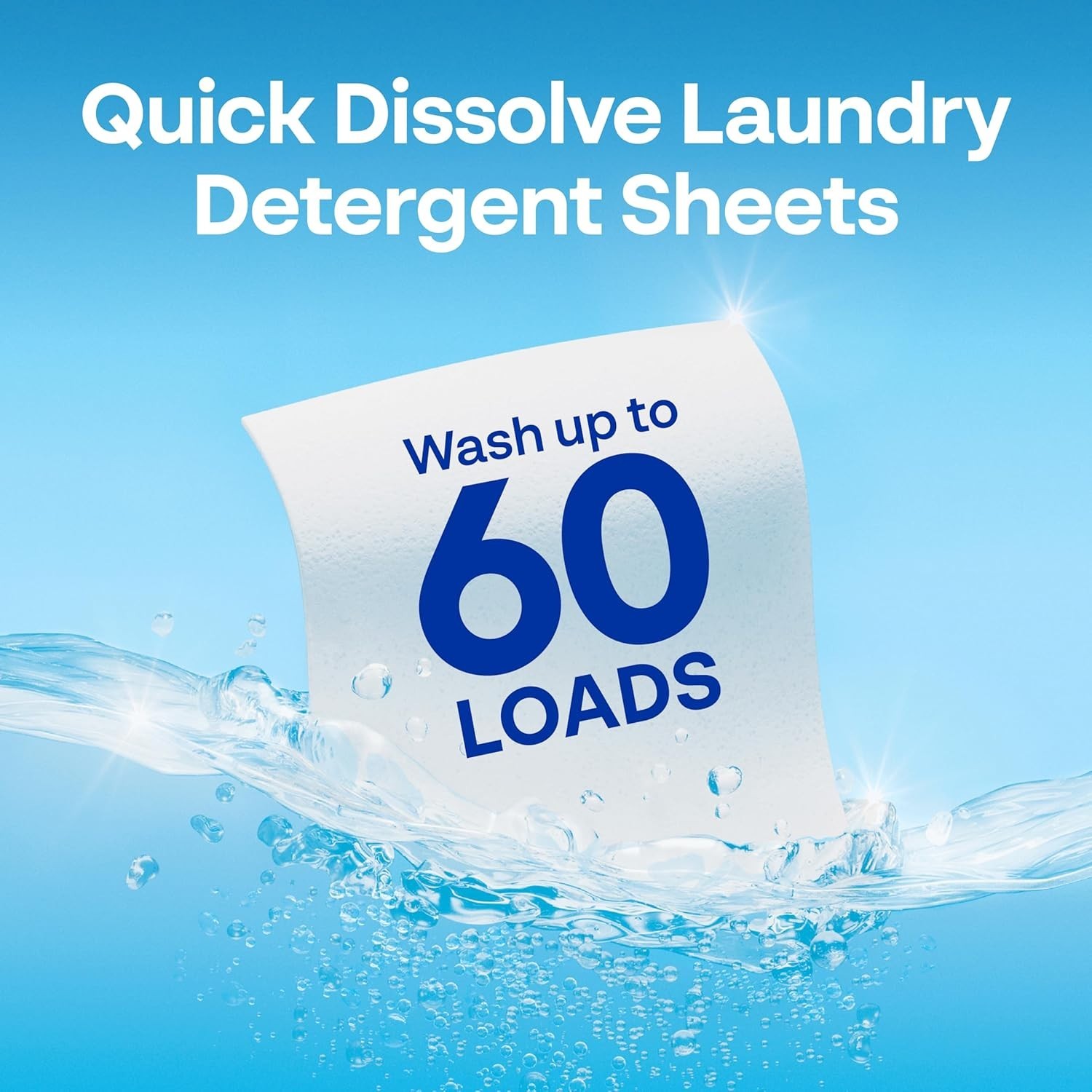 Earth Breeze Laundry Detergent Sheets Fresh Scent - 60 Loads Eco Liquidless 30Ct