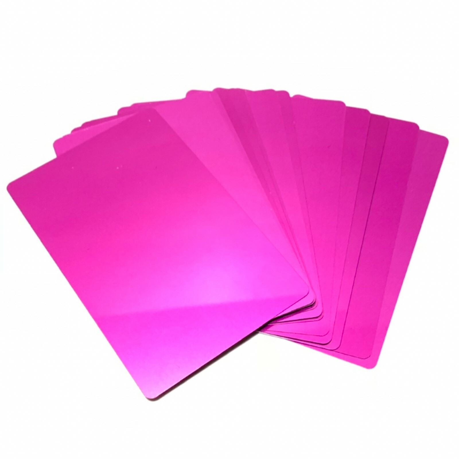 50 THICK 0.5mm Blank Metal Business Cards Anodized Aluminum, Laser & sublimation