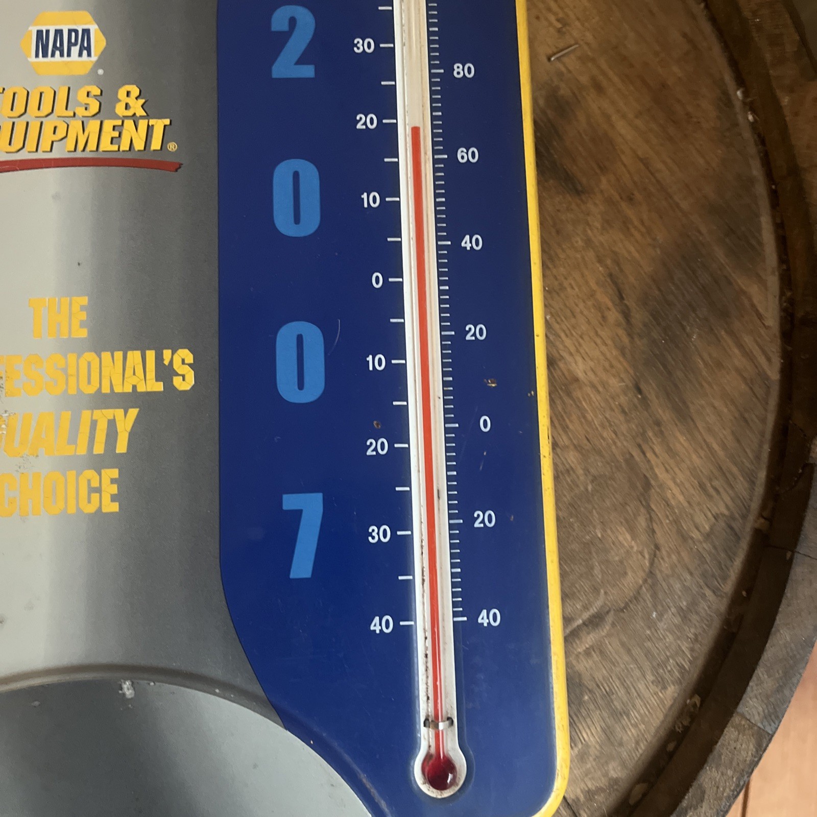 RARE Vintage Dealer Tools, And Equipment NAPA Metal Thermometer Huntsville, Tex