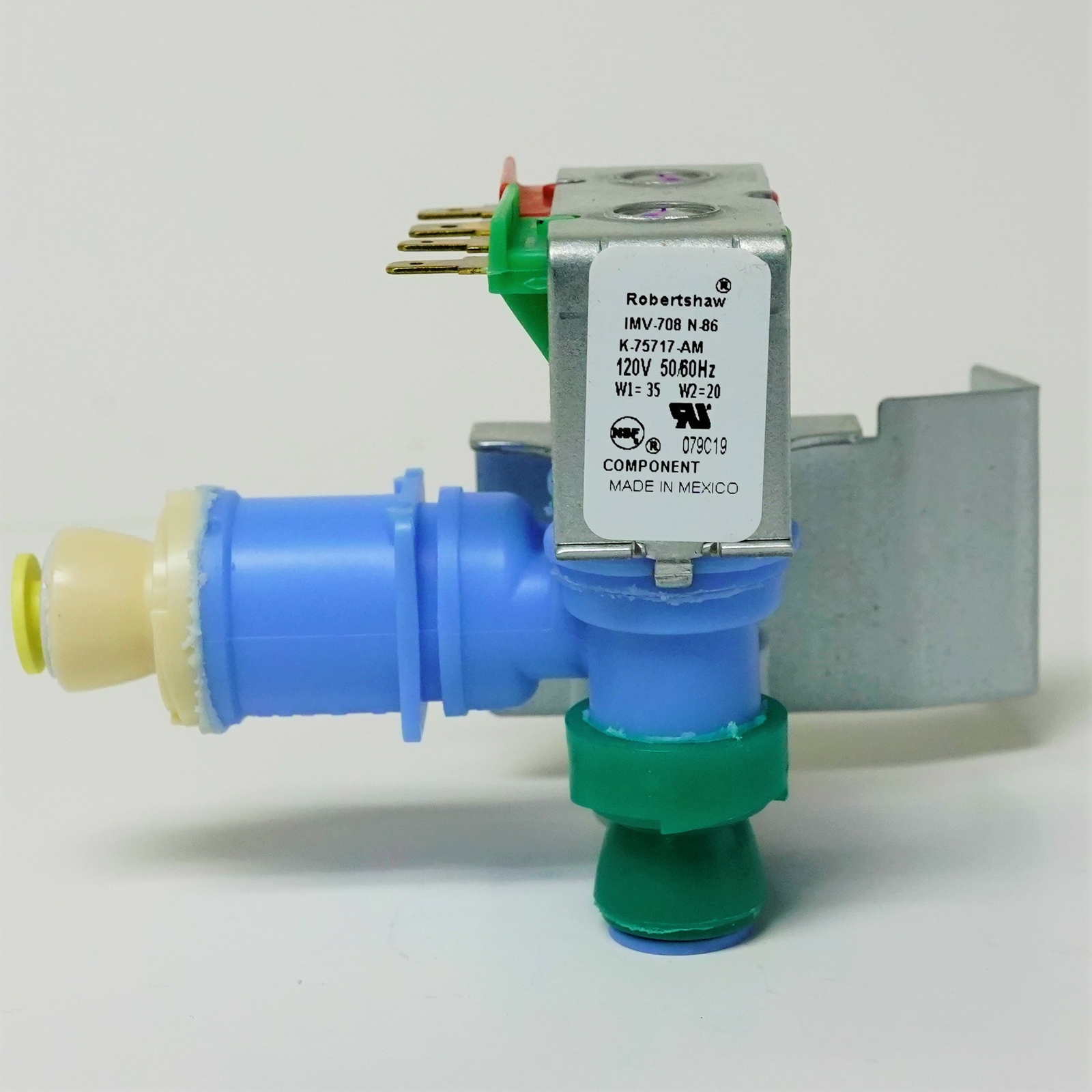 Refrigerator Water Valve for W10408179 Whirlpool Kitchenaid Roper IMV708