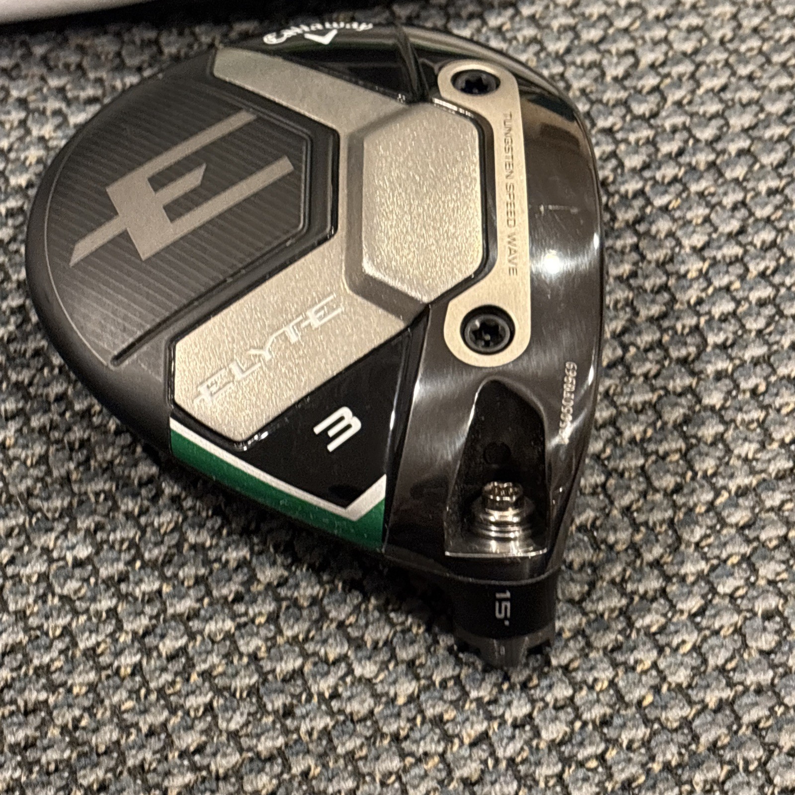 Callaway Elyte Fairway Wood Head Only 15* 3 Wood Head Only RH 3-WOOD ELITE 3W