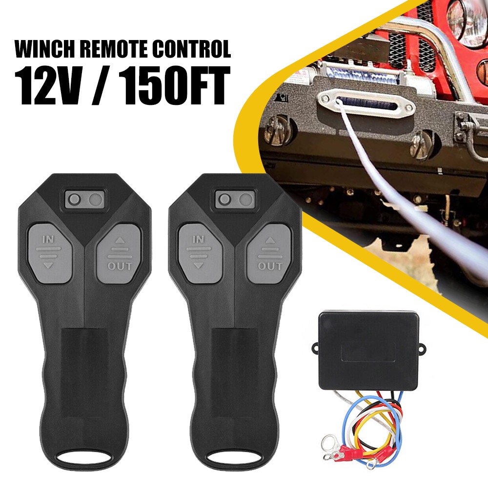 Wireless Winch Remote Control Kit for Jeep Truck ATV SUV 12V Switch Handsset NEW