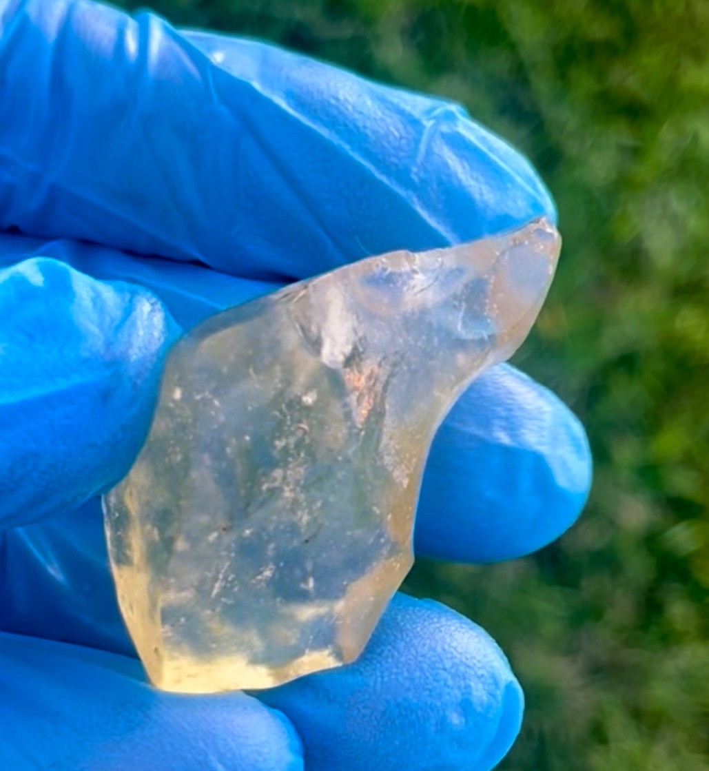 Libyan Desert Glass Meteorite Tektite impact specimen(115crt)Cristobalite Gem AA