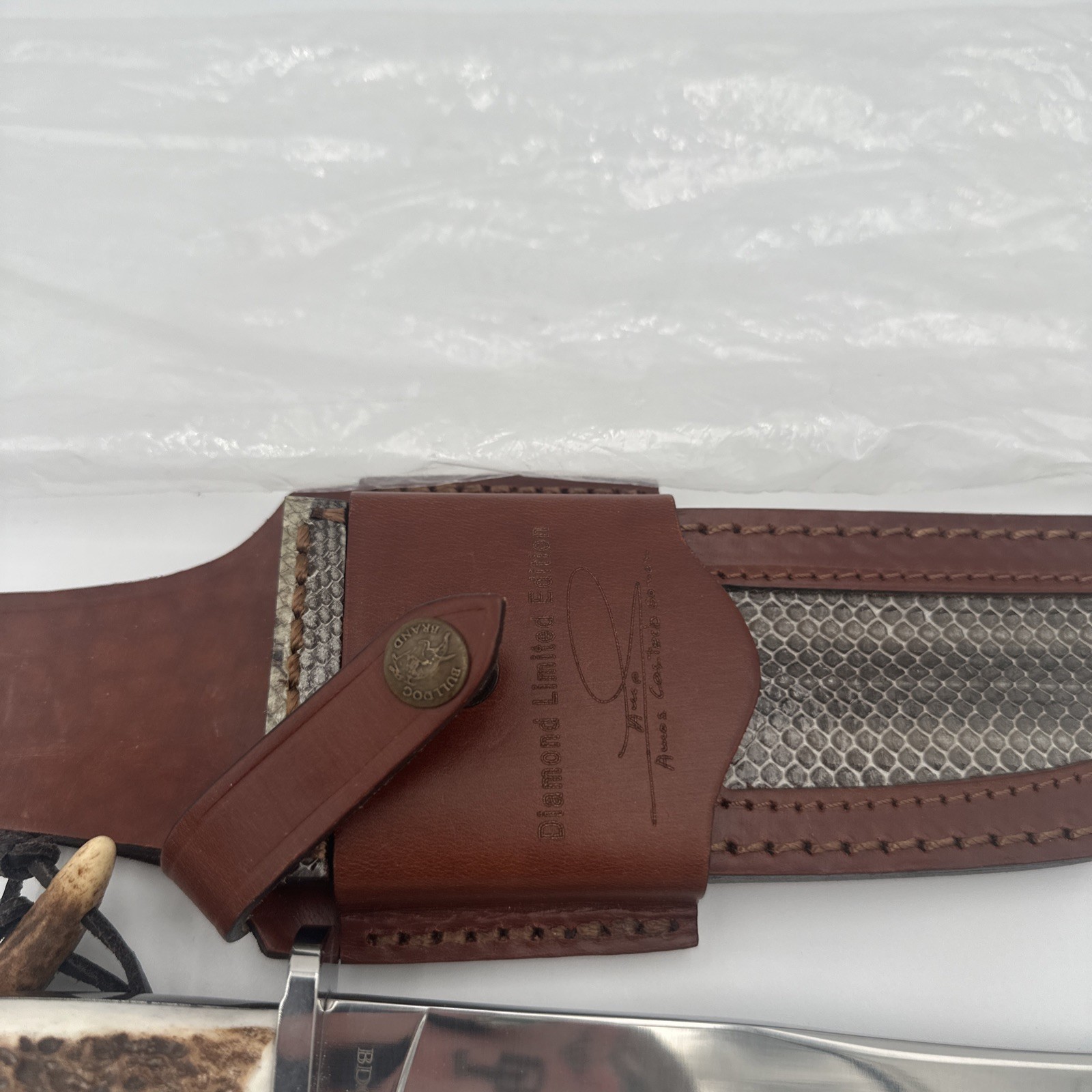 Bulldog Brand Bowie Stag Knife Limited Edition Handmade New