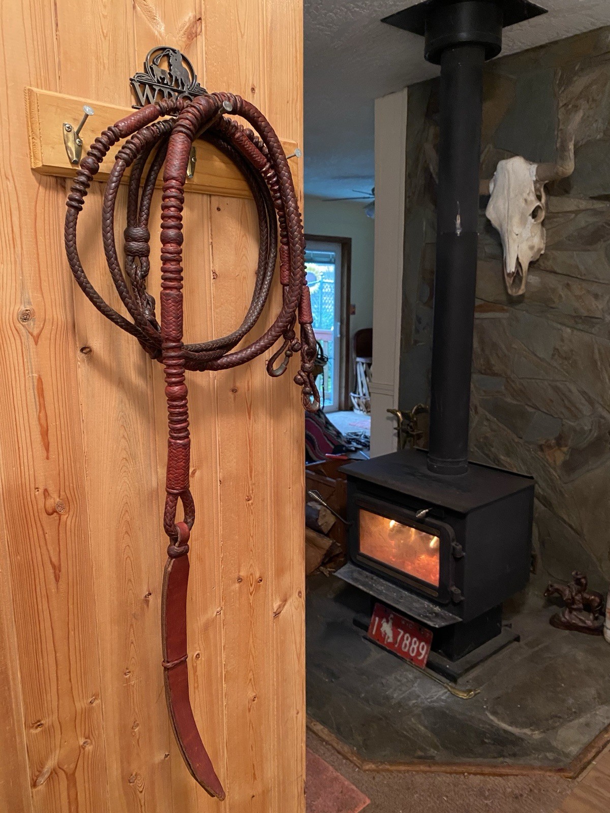 Vintage Handmade Western Romel - Romal Braided Reins California Style Kangaroo?