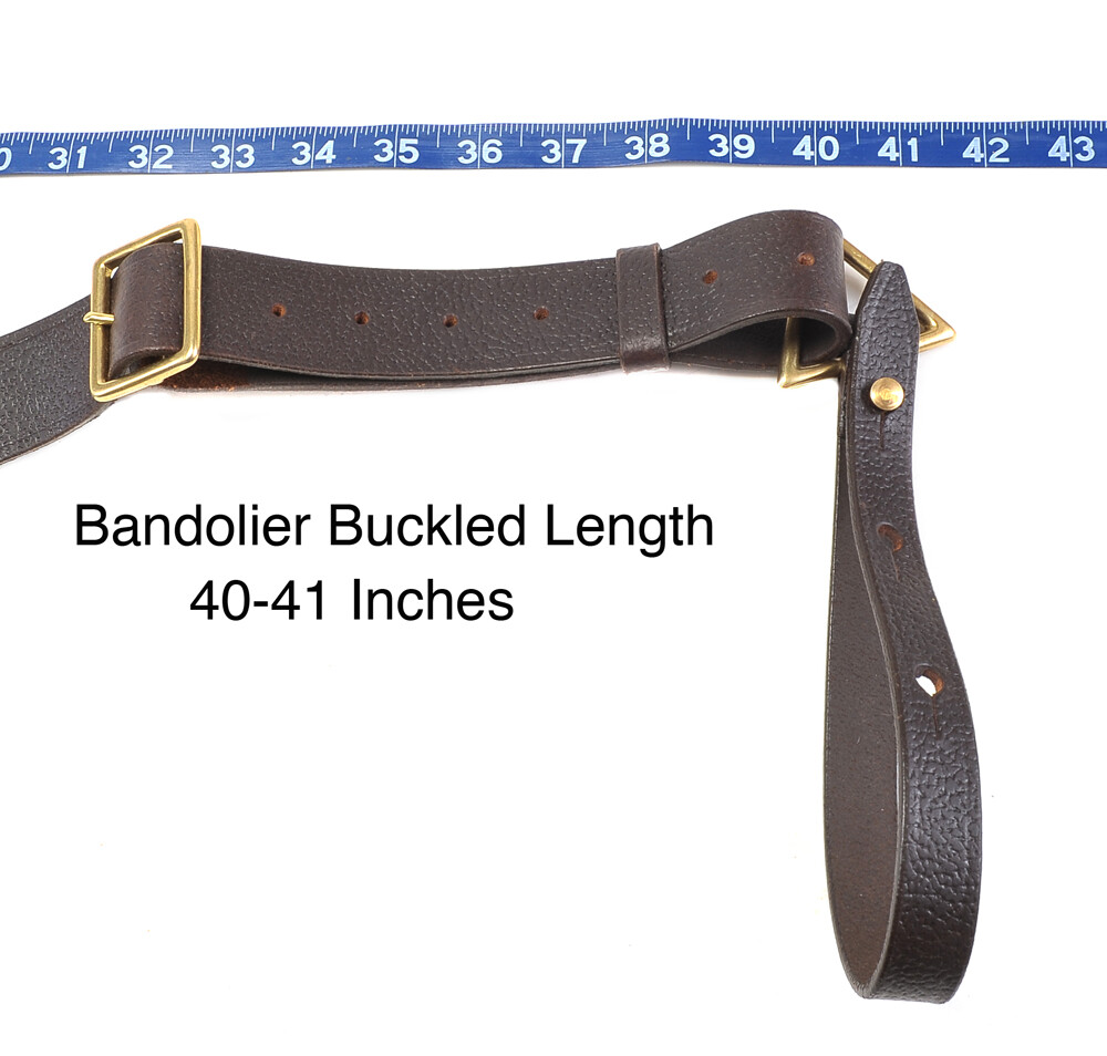 British P-1903 Leather 5 pocket Bandolier Pattern 1903 Premium Oiled Leather