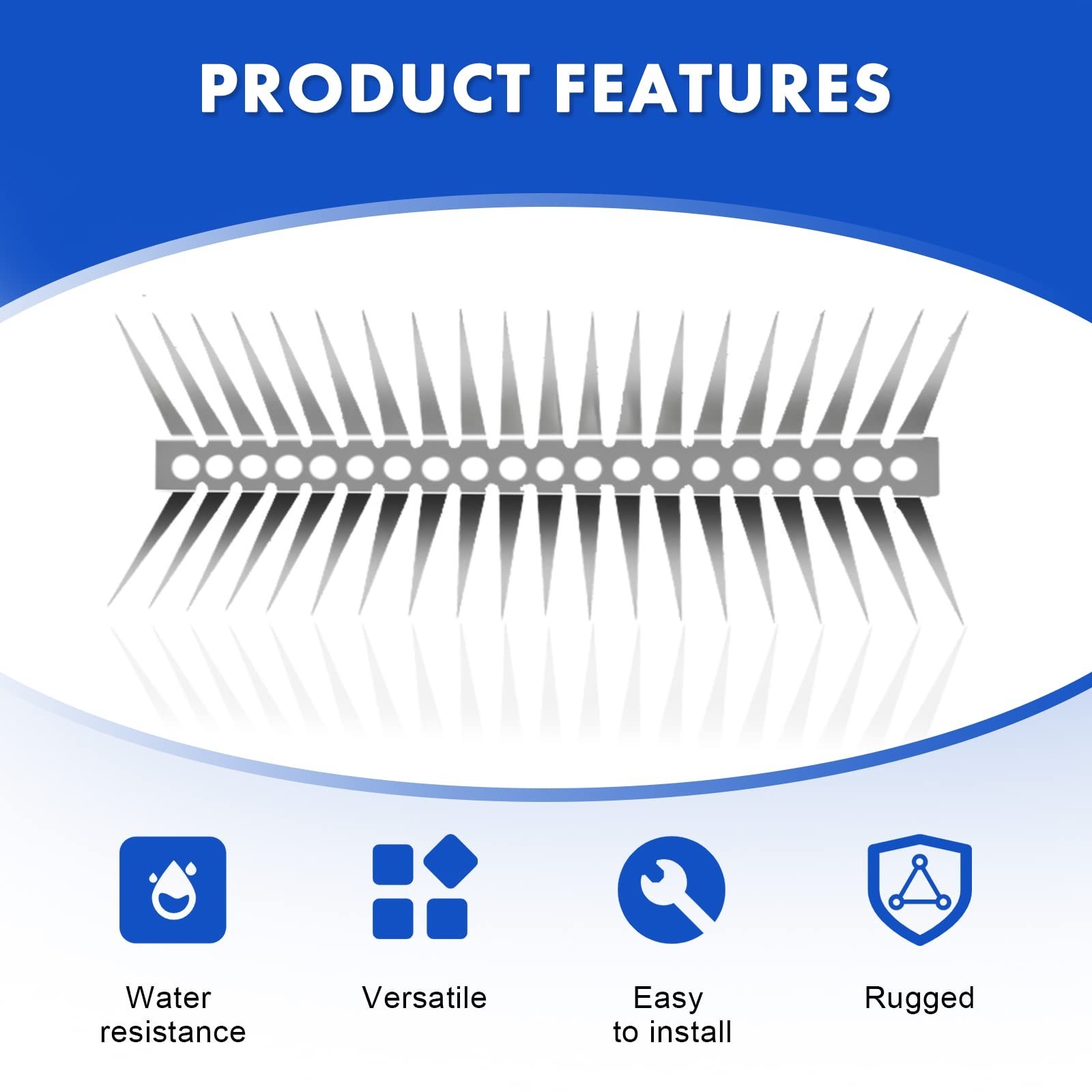 YXYBST Bird Spikes - Stainless Steel Fence Spikes for Pigeons, Raccoons, Snak...