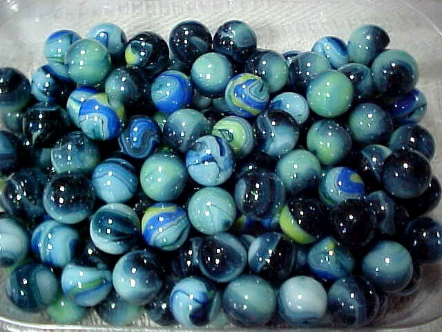 100 JABO HTF 9/16" + or -  KUGLER GLASS  MARBLES $29.99  !!