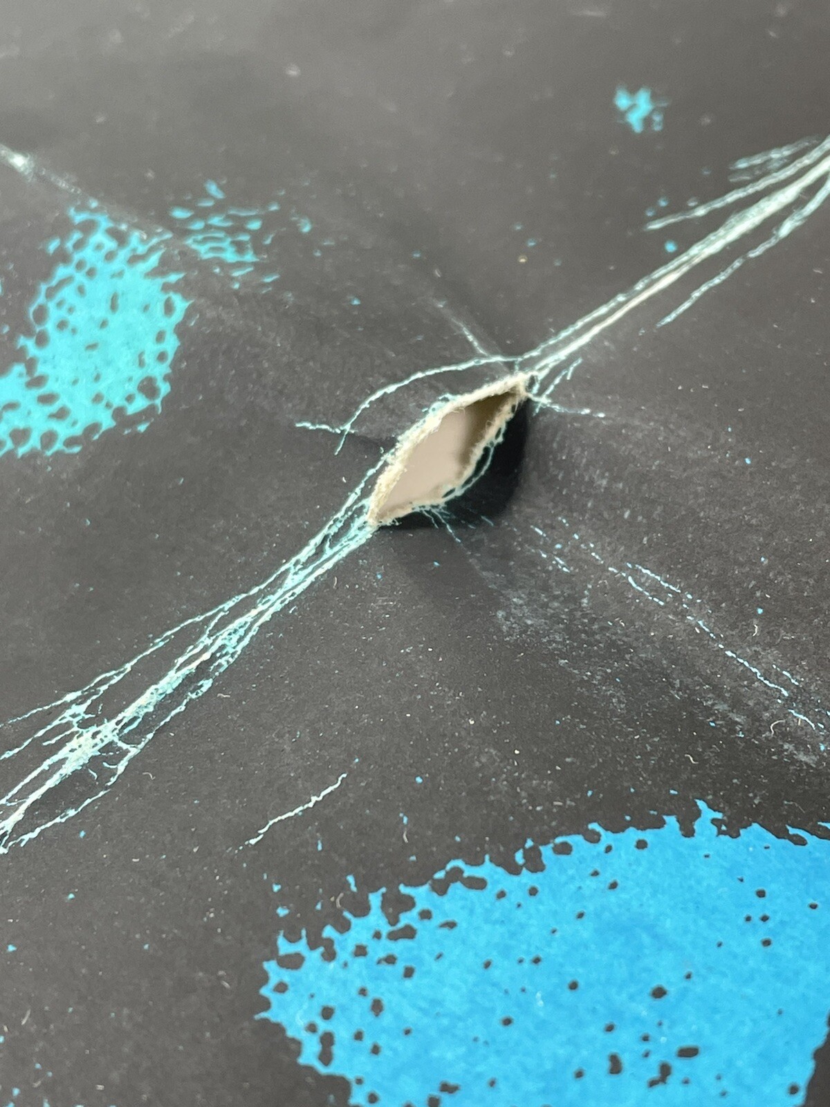 Janis Joplin Poster Vtg Psychedelic Blacklight Woodstock 33" x 21" Pin Up Hippie