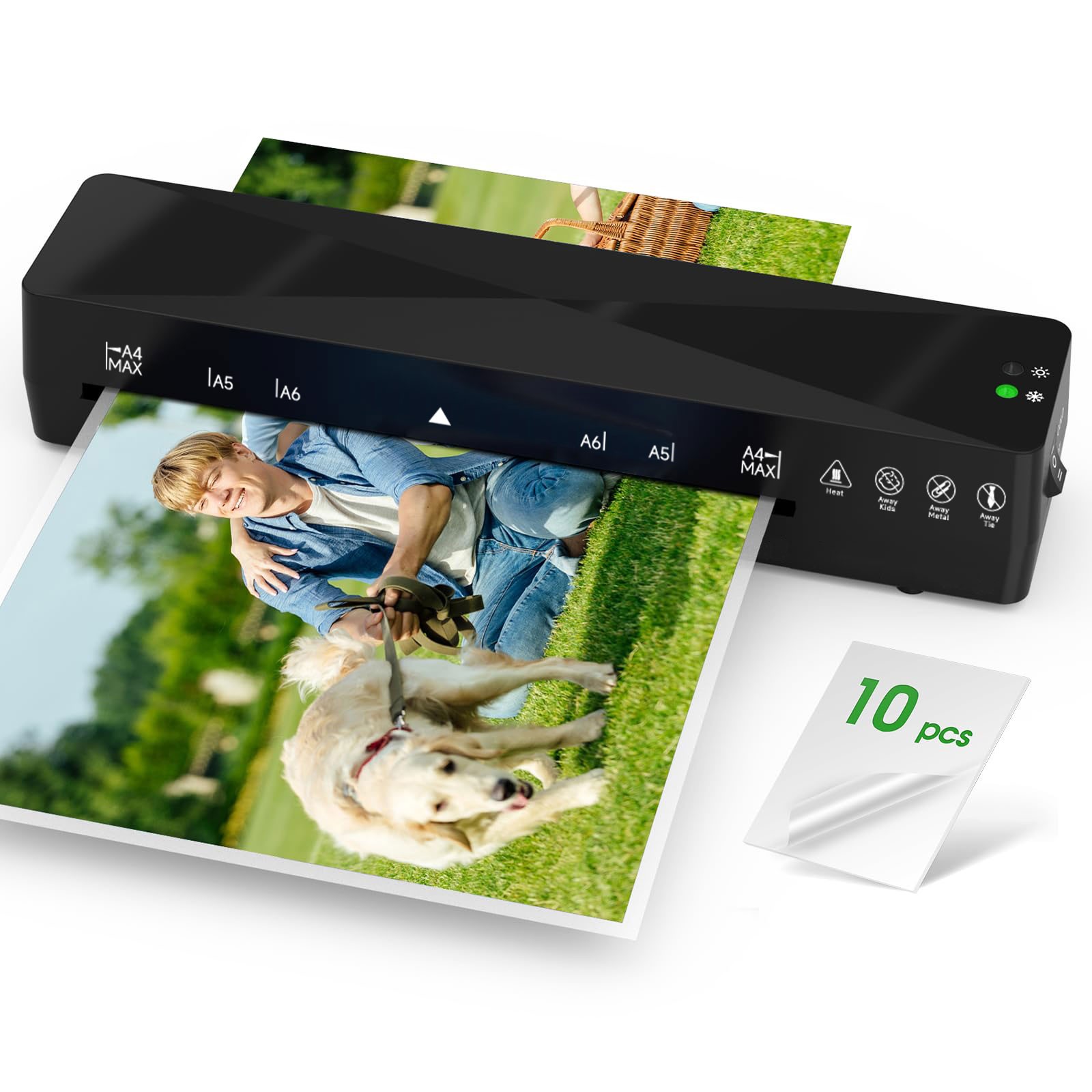 Laminator Machine A4 9 Inch 4 in 1 Thermal Laminator NO Laminating Pouches