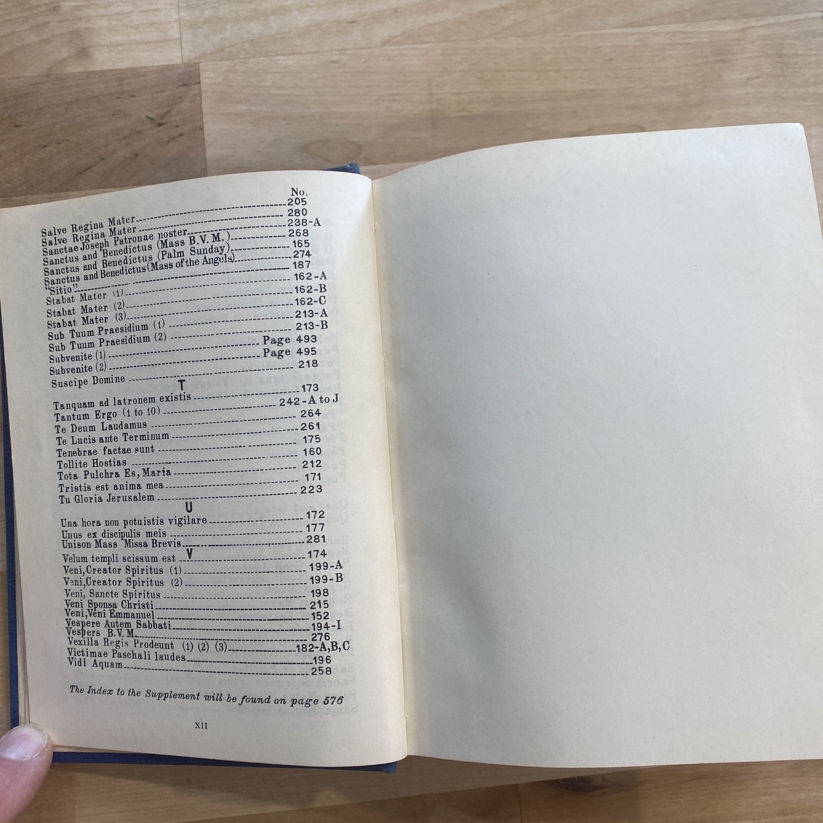 Vintage St. Gregory Hymnal & Catholic Choir Book 1947 Melody Edition Sheet Music