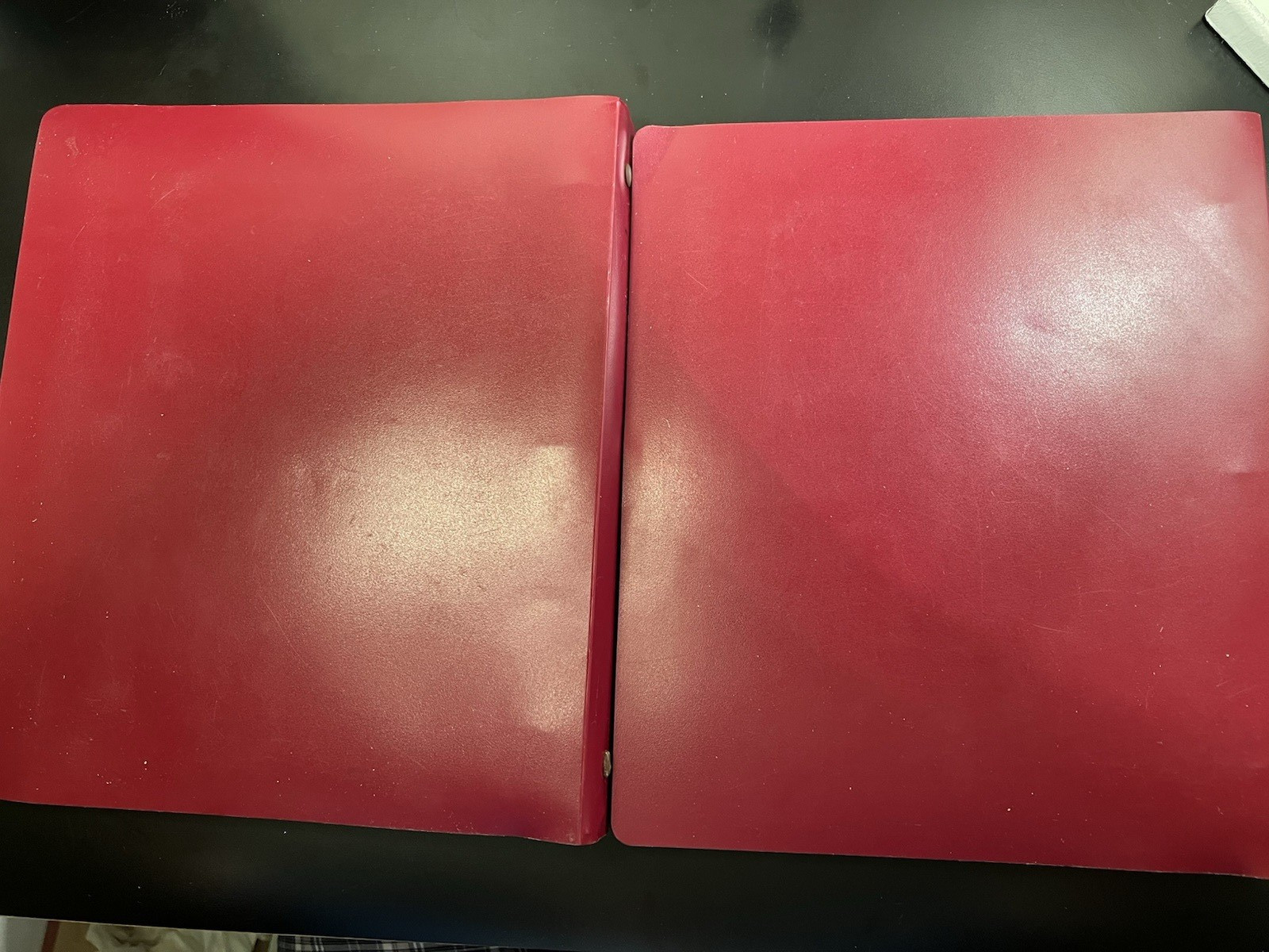 2-Used Empty Vintage Vinyl Loose Leaf Postcard Binders.Refillable. 70 pgs. Total