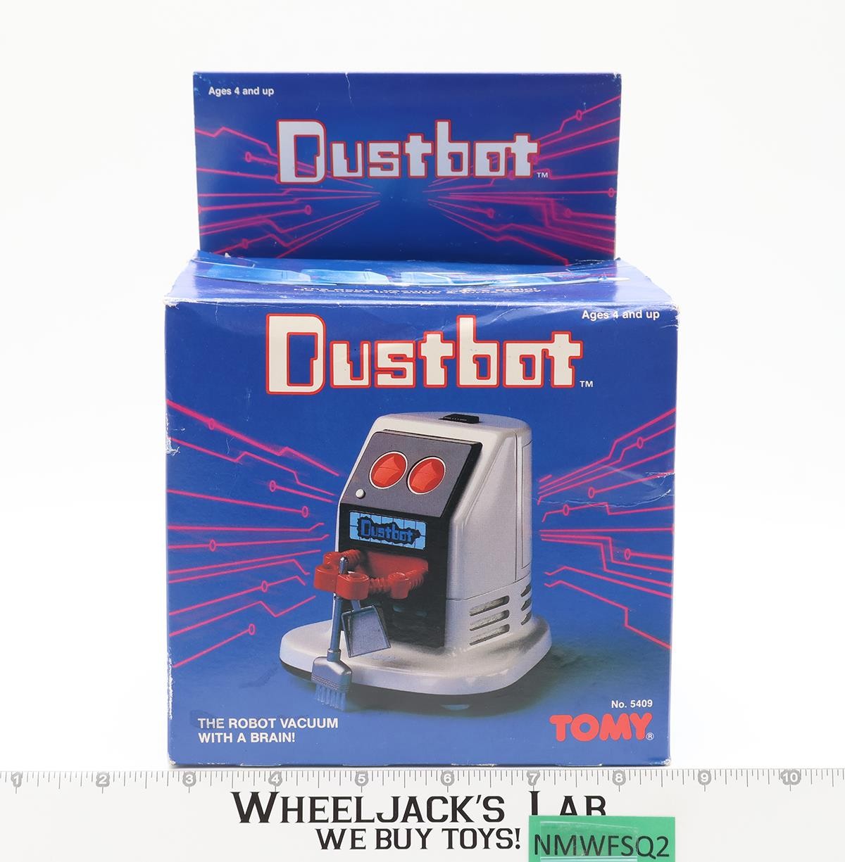 Dustbot Robot #5409 Complete WORKS 1985 Tomy Vintage Robot With Box