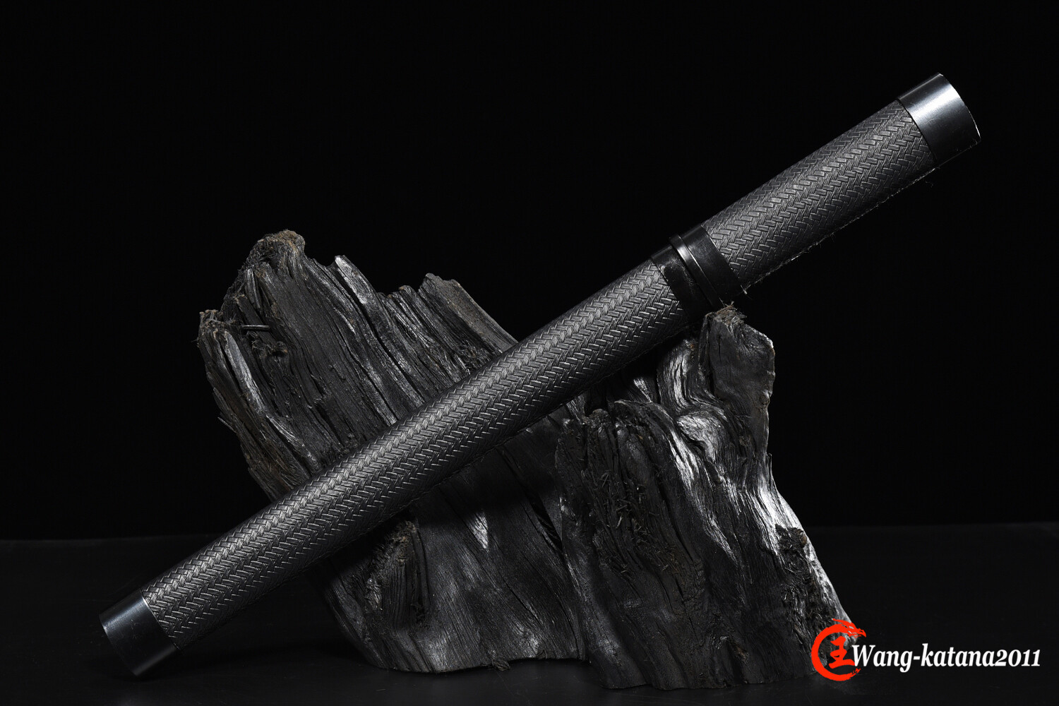 18''Tanto 9260 Steel Mini Katana Self-defence Japanese Samurai Black Short Sword