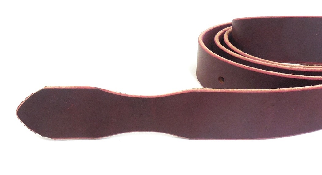 Weaver Extra Long 7' x 1-3/4" Latigo Tie Strap w/Holes Easy Grip End