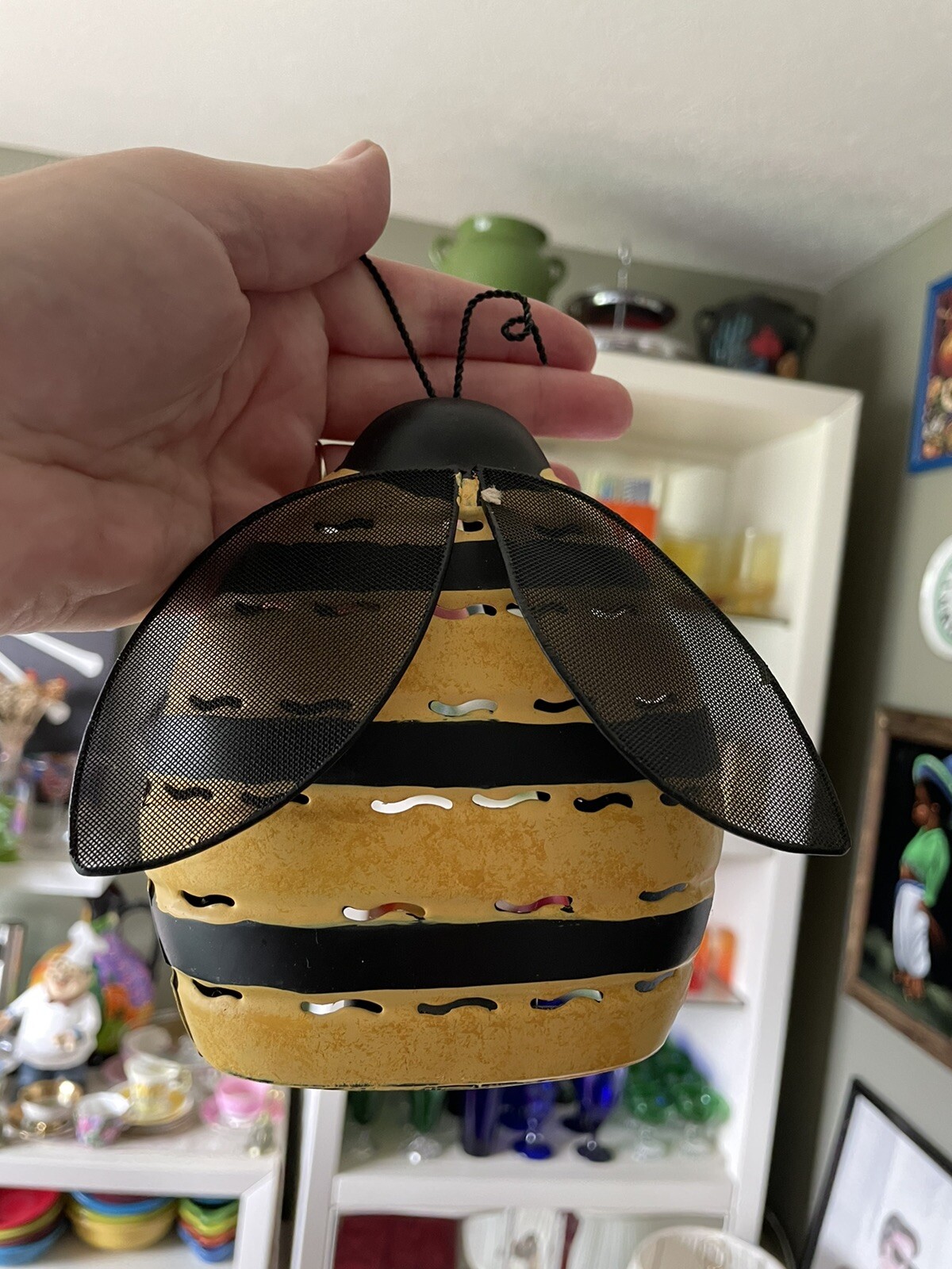 Mix Lot Of 9 Bumblebee 🐝 Home Decor Candle Holder Ornaments Wood Ceramic Beaded