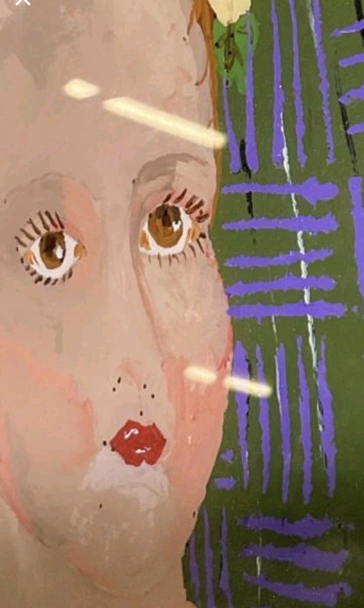 antique mexican folk art painting