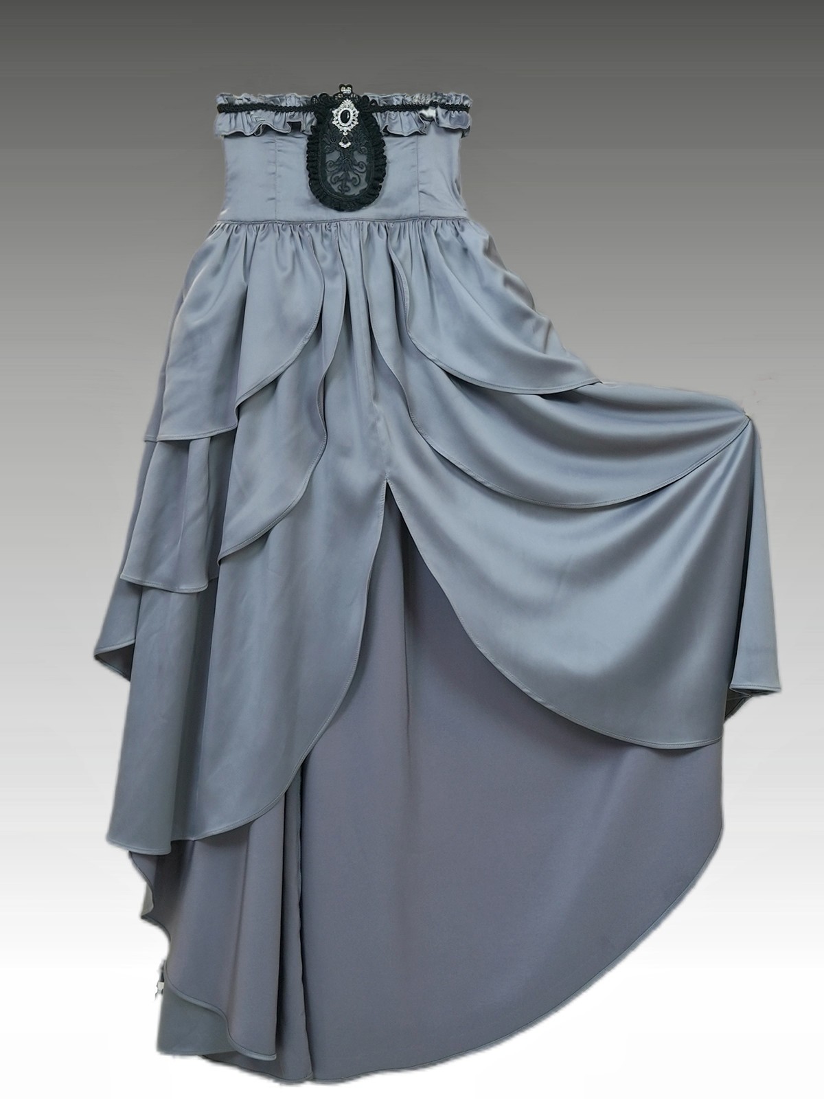 Vintage Victorian Edwardian Romantic High-Waisted Skirt Cosplay Fantasy K060