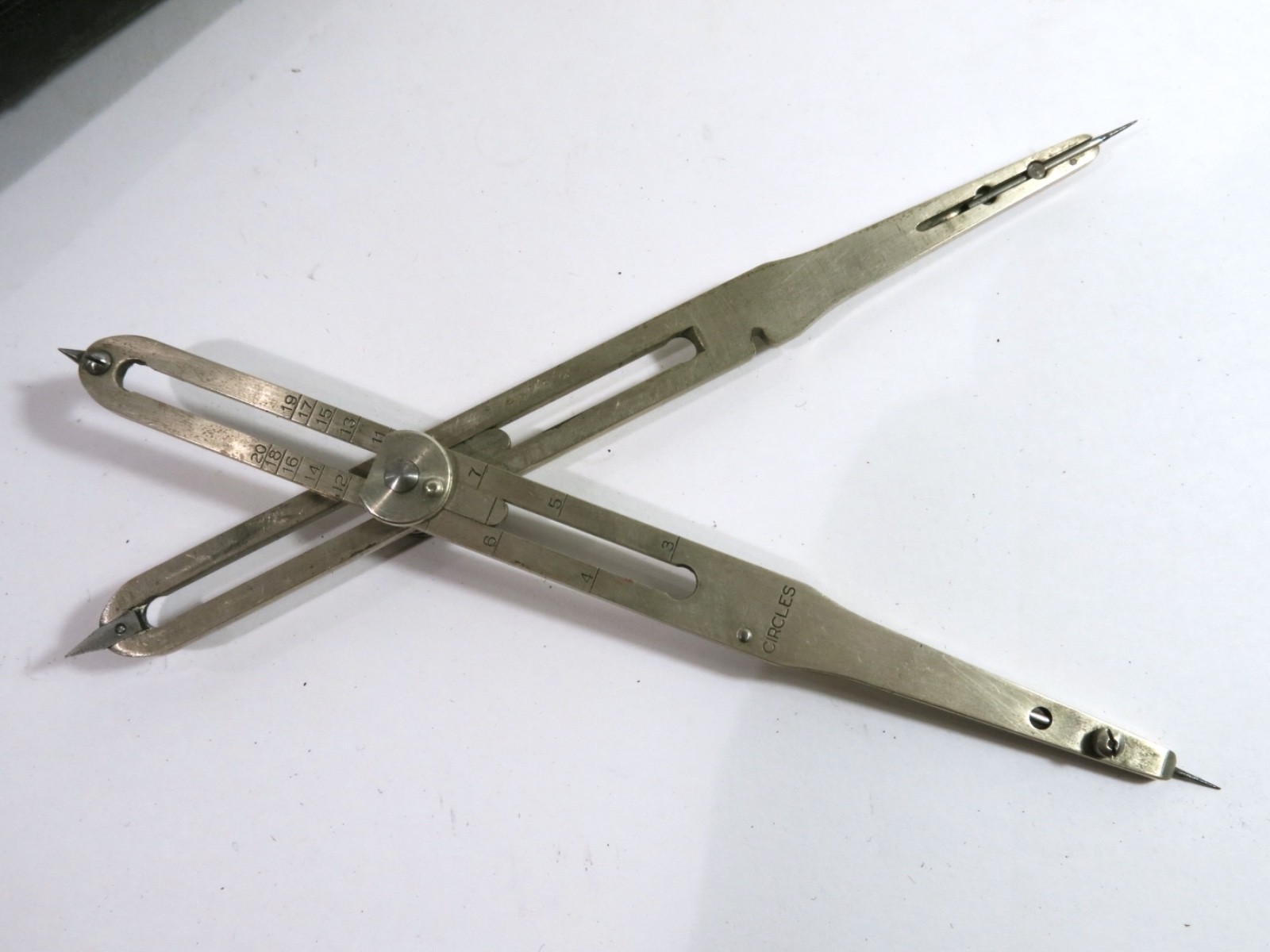 Vintage Dietzgen Made in USA 7 1/4" Proportional Dividers with Original Case