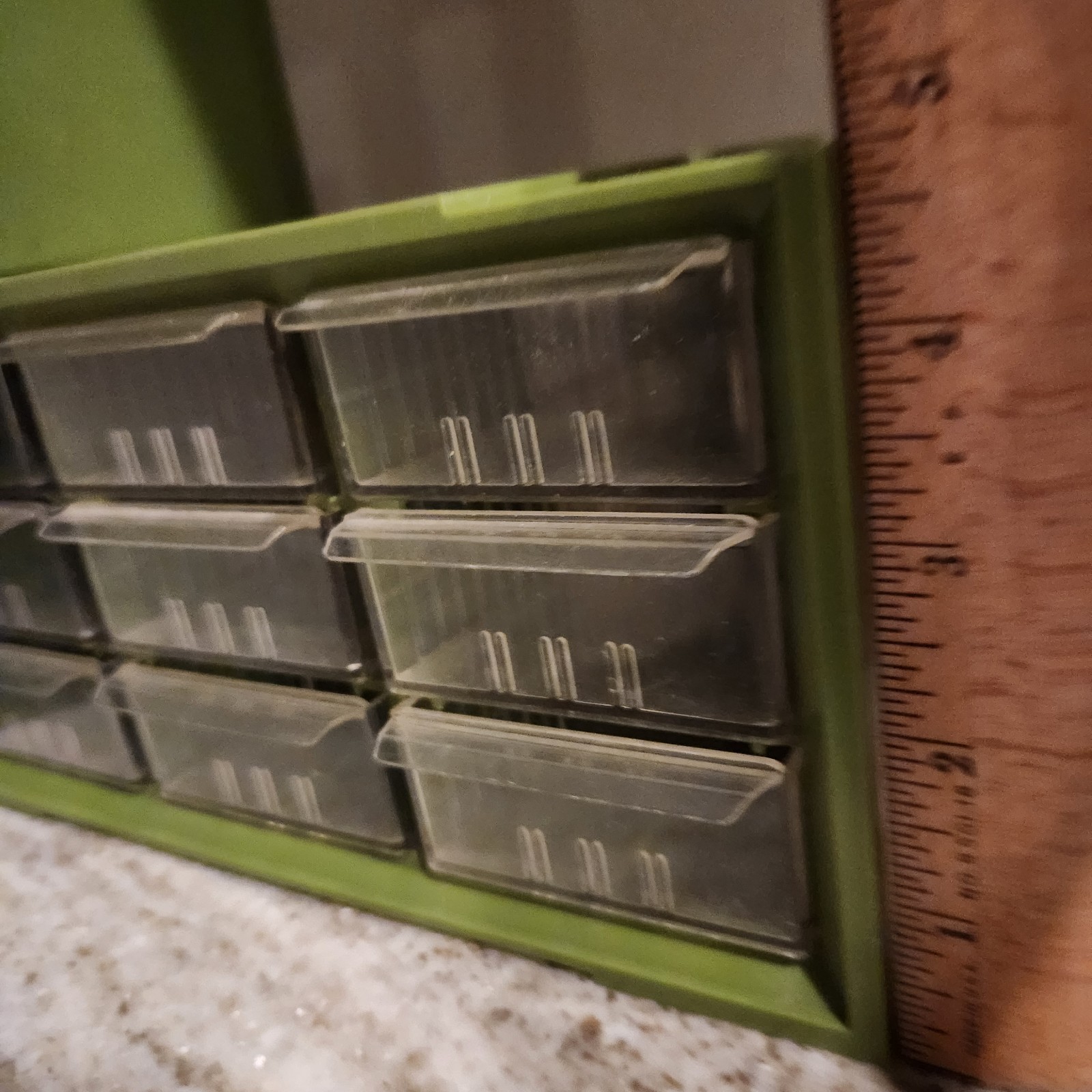 Akro-Mils Green 27 Drawer Storage Cabinet P-1. Bin organizers