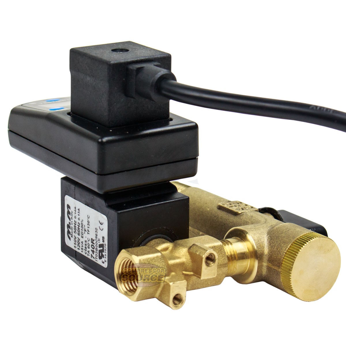 Digital Automatic Electronic Air Compressor Tank Drain Valve Moisture Timer 110v