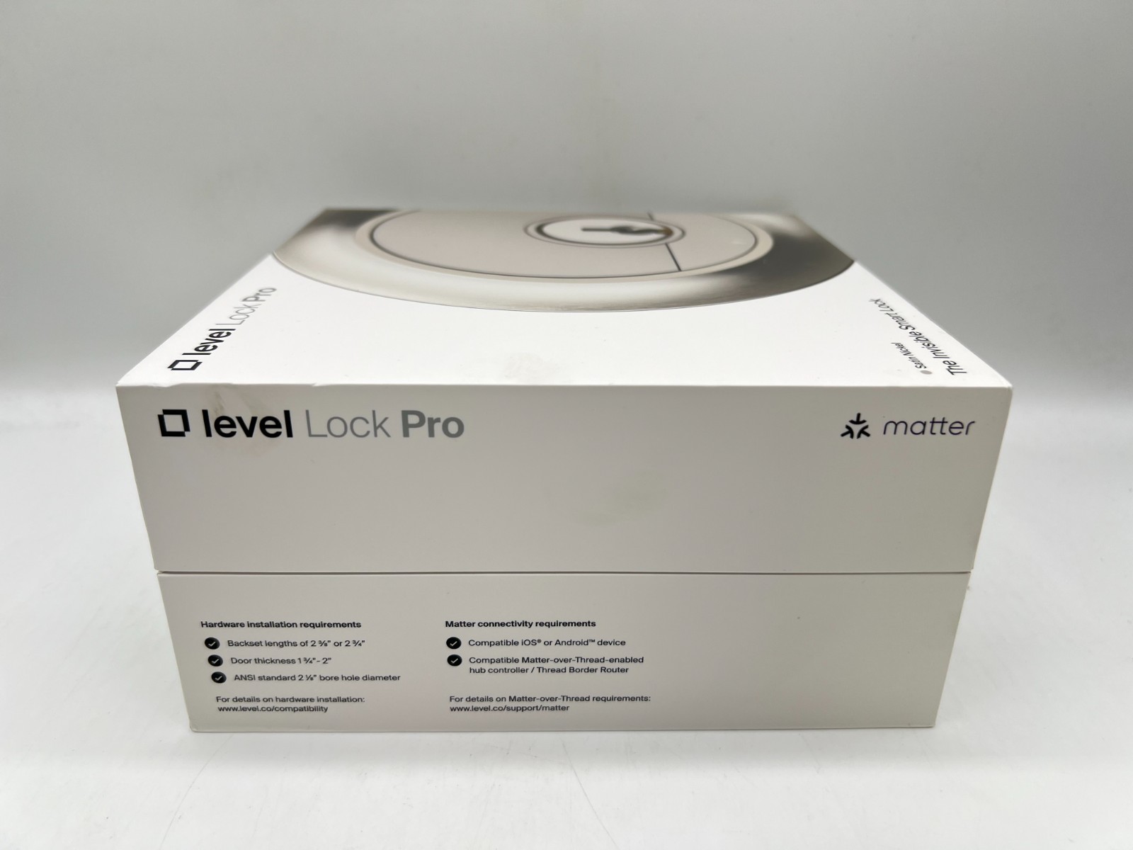 Level Lock Pro (Matter) Smart Lock with Apple Home Key - Model: C-G12U Brand New