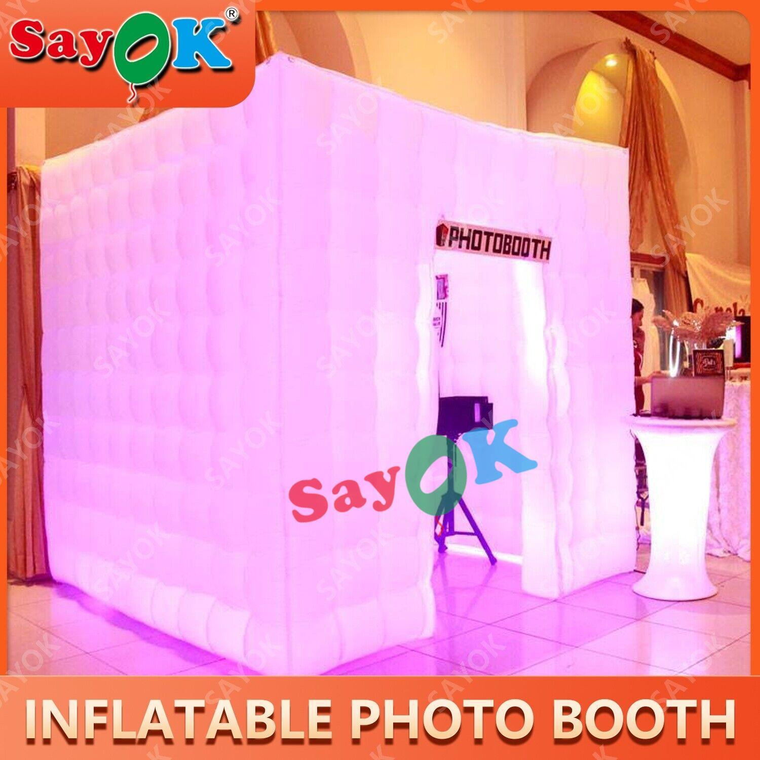 8.2FT Portable Inflatable Photo Booth Enclosure for Wedding Party Events 1 Door