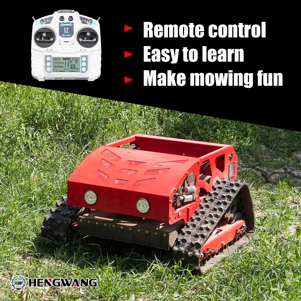 Gasoline remote control lawn mower self-propelled suitable for complex terrain