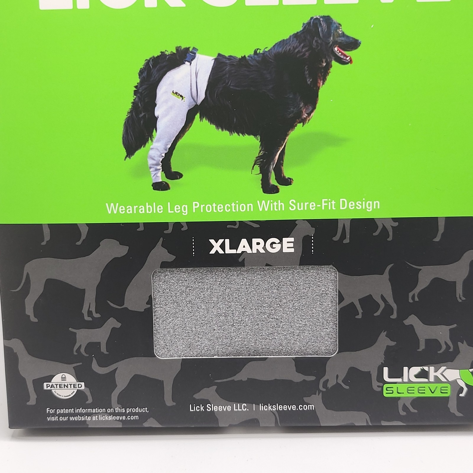 Lick Sleeve X-LARGE Dog Anti-Licking Leg Protection Sleeve Hind/Back Legs L/R