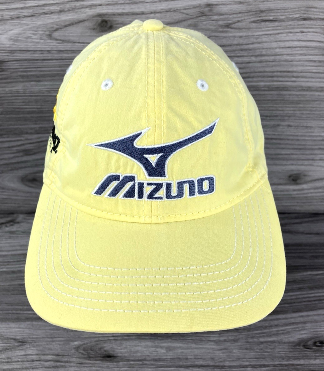 Mizuno Baseball Cap Yellow Strap Back