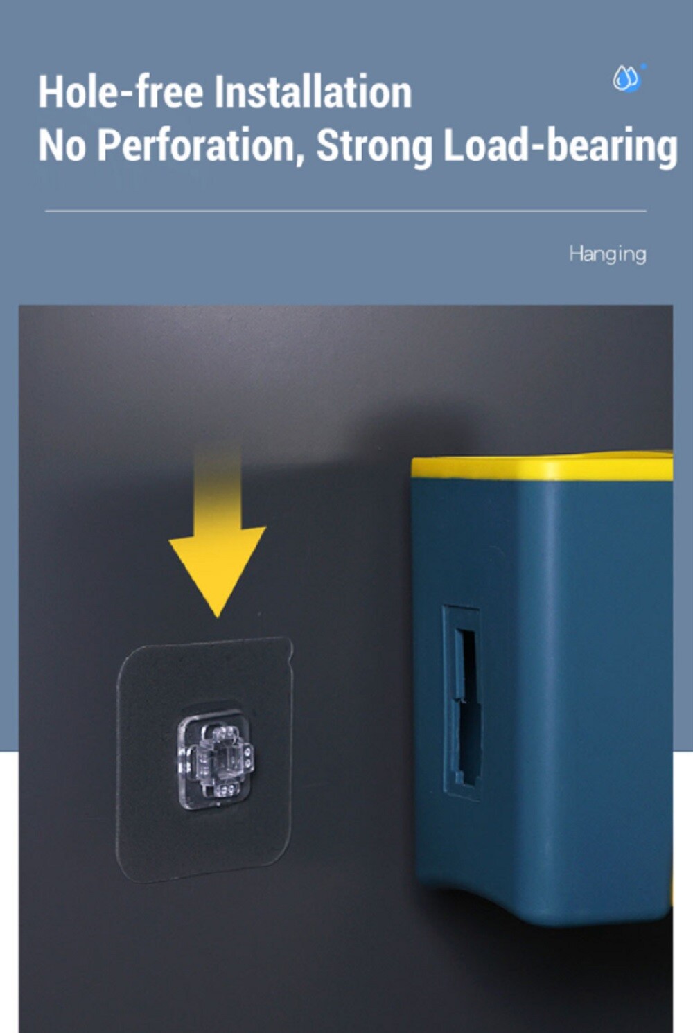 Wall Mounted Toothbrush Holder & Magnetic Cup – Space-Saving Toothpaste Organize