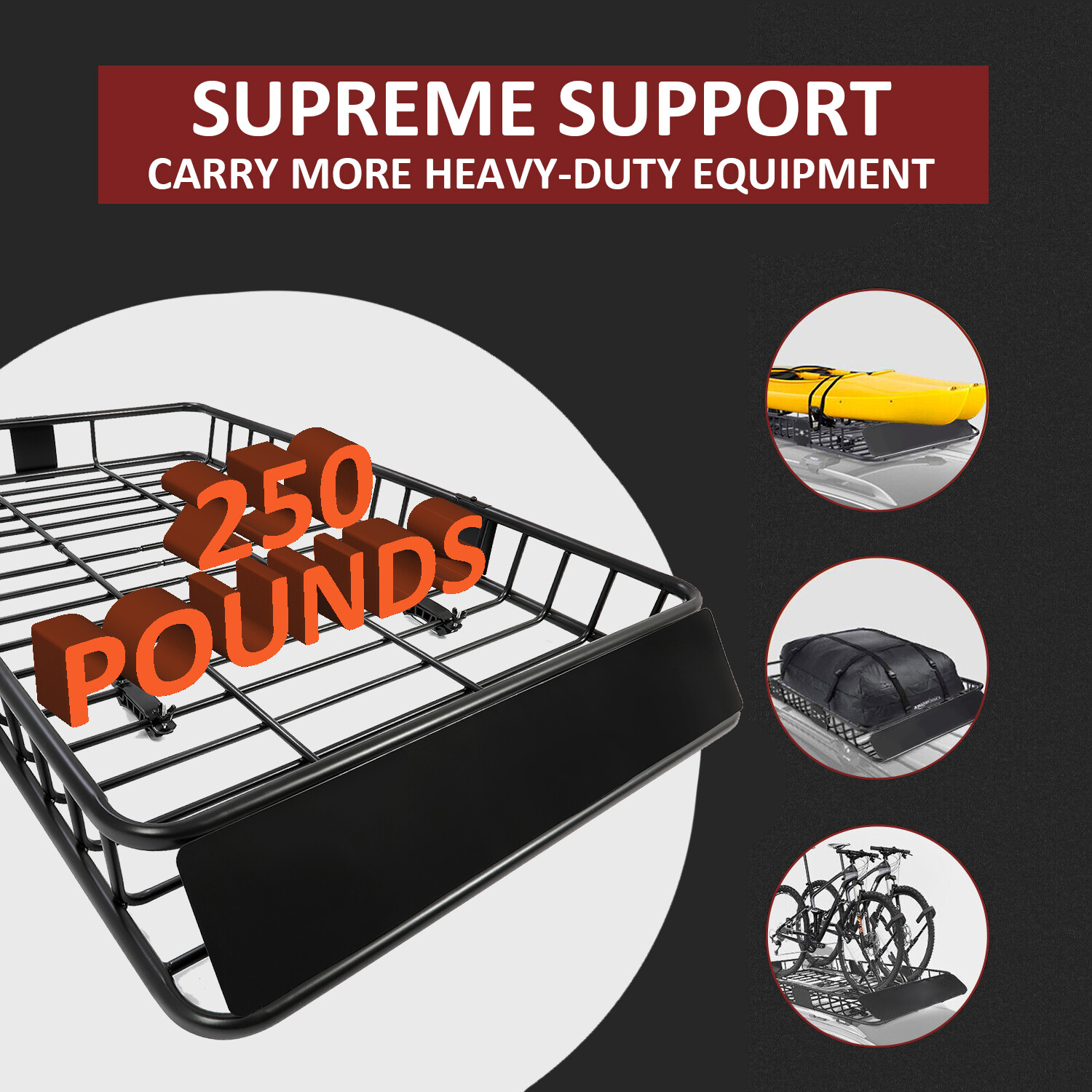 64" Extendable Roof Top Cargo SUV Basket Luggage Carrier Rack Holder Universal