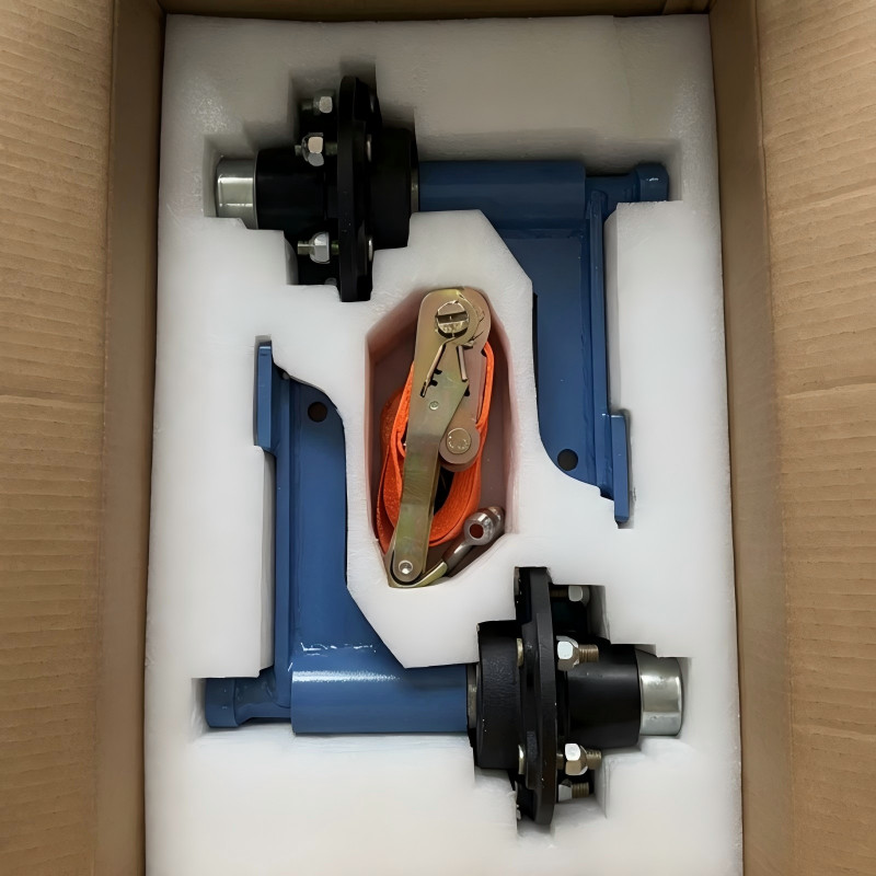 2 pcs 6 x 6.5 Lug 8800LB Shipping Container Wheels, Bolt-on Spindle Kit NEW