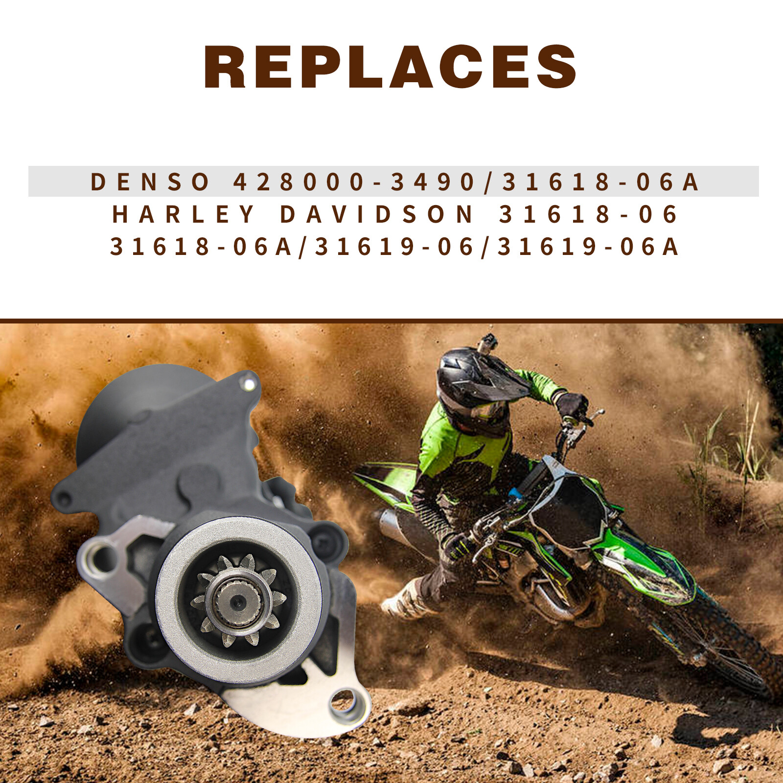 New Starter For Harley Davidson Road King Electra Glide Fatboy 2007-2014 3161906